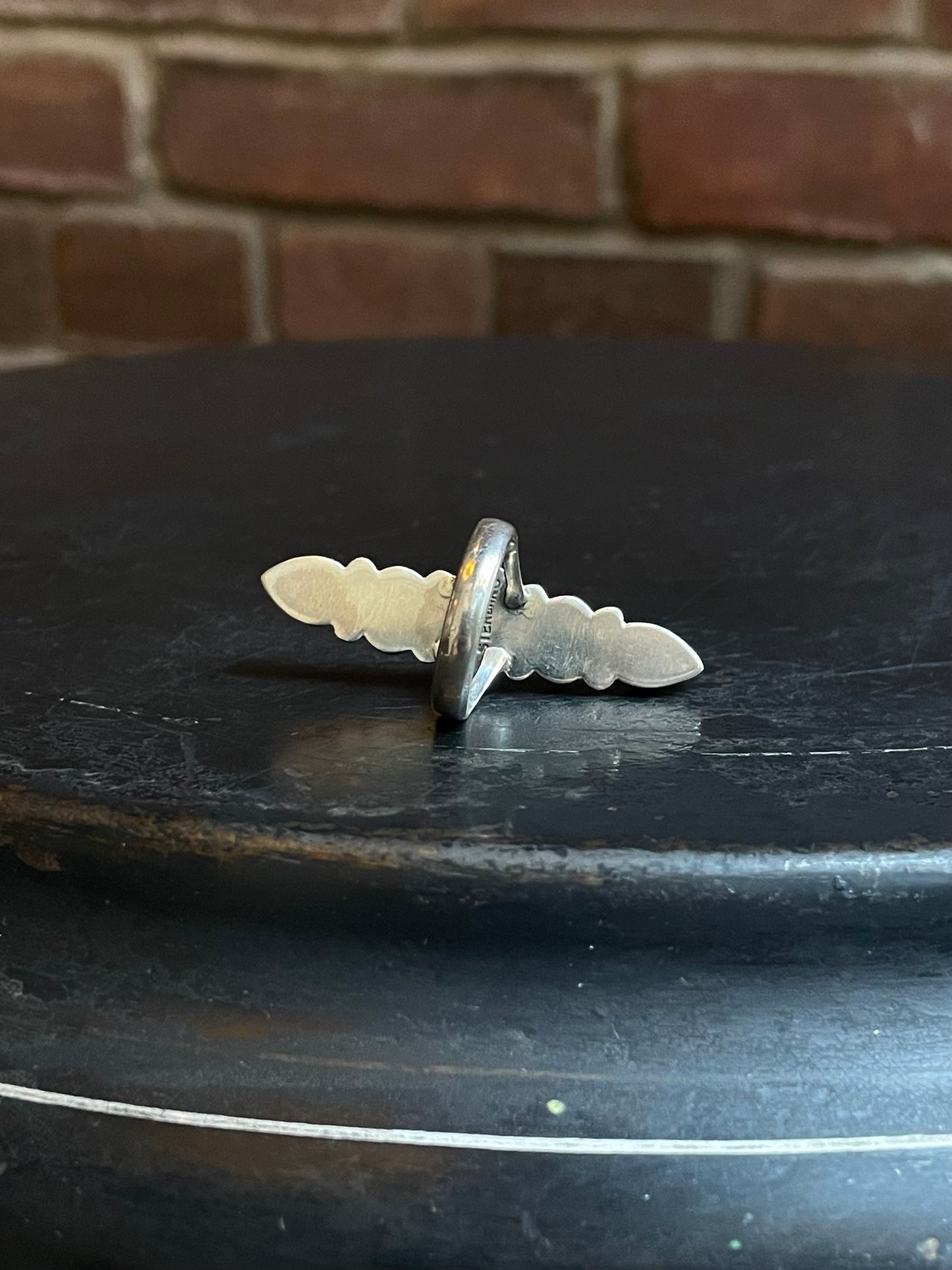 Turquoise Row Ring | 925 Sterling Silver Size 7 E479