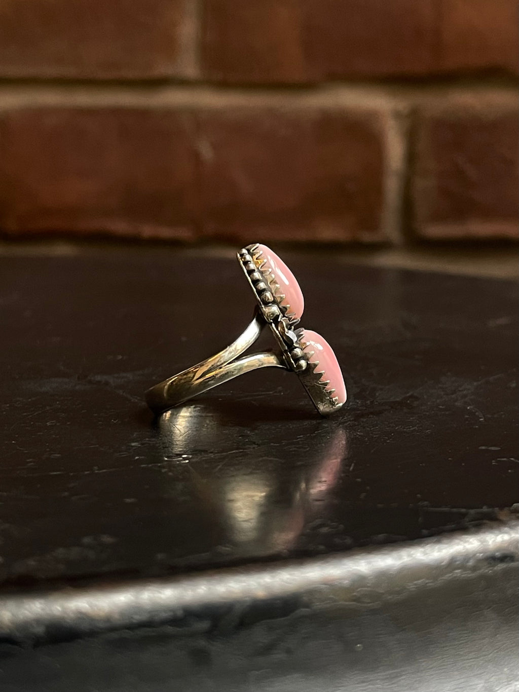 Pink Conch Ring Size 9 | 925 Sterling Silver G166