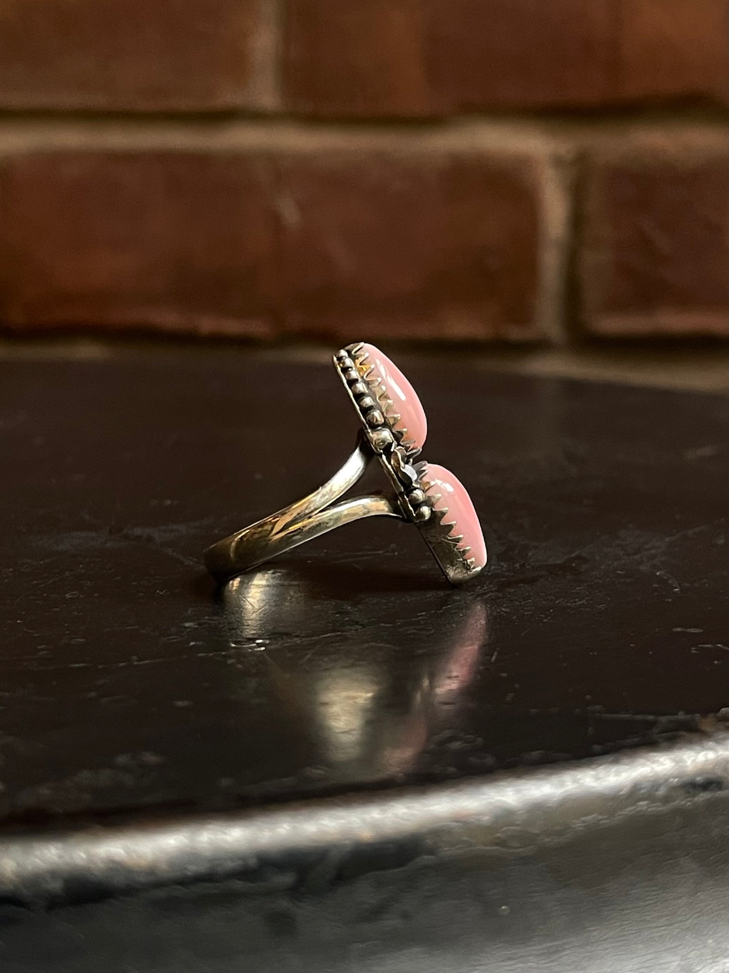 Pink Conch Ring Size 9 | 925 Sterling Silver G166