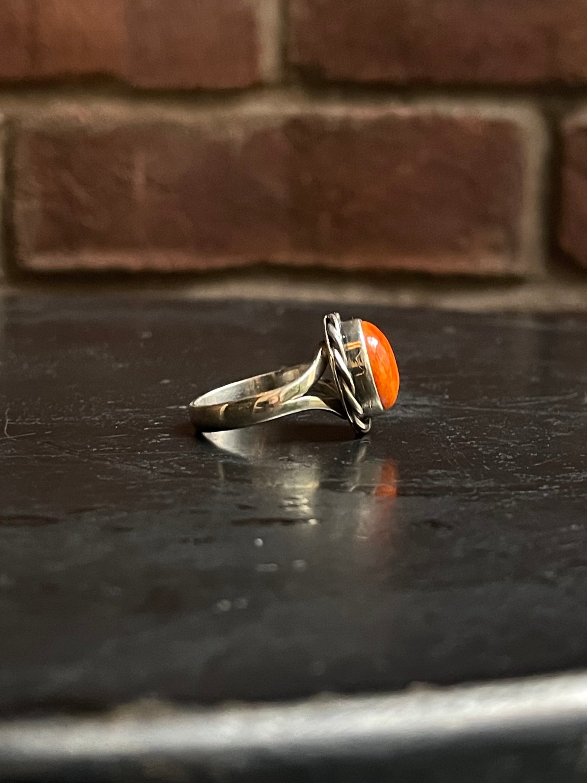 Spiny Oyster Ring Size 8| 925 Sterling Silver G209