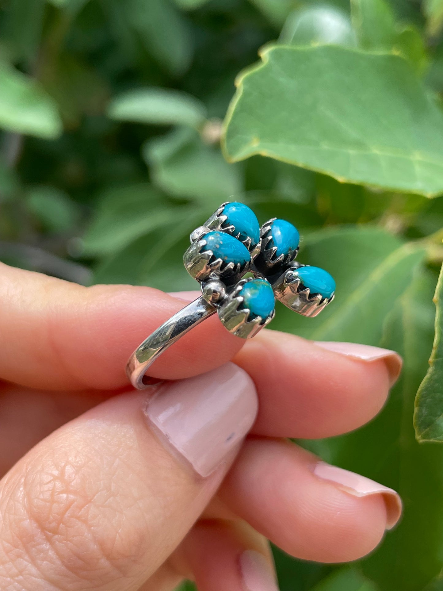 Kingman Turquoise Naja Ring Size 9| 925 Sterling Silver D171