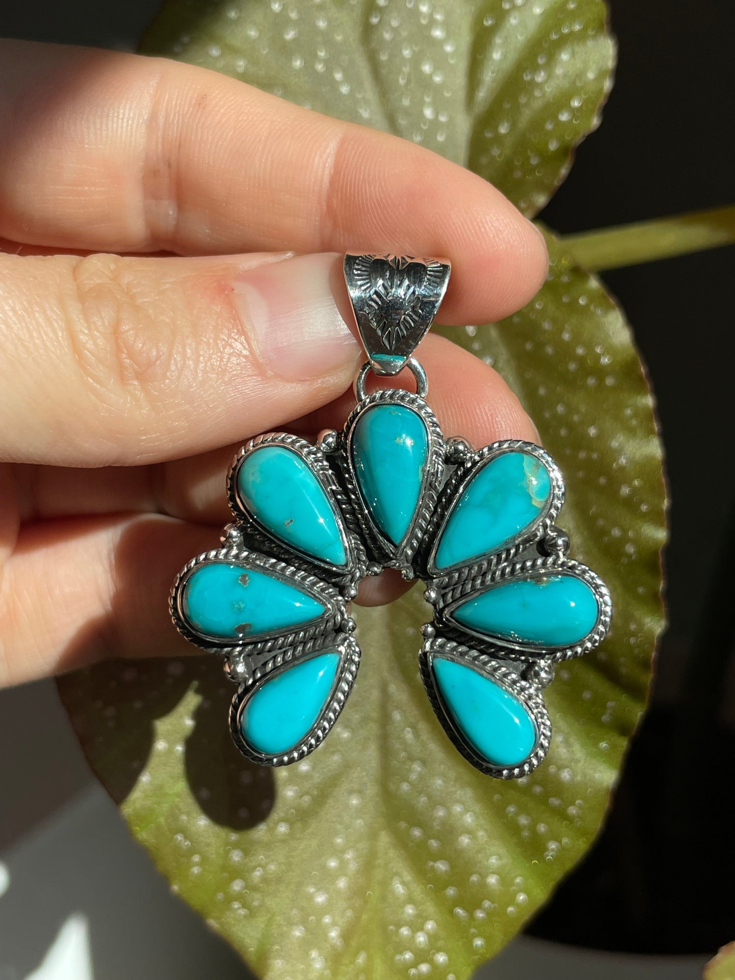 Turquoise Naja Pendant | Sterling Silver 925 B843