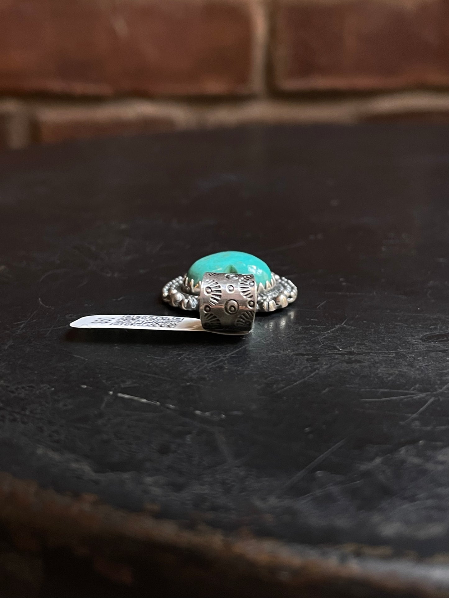 Kingman Turquoise Heart Pendant | Sterling Silver | A658