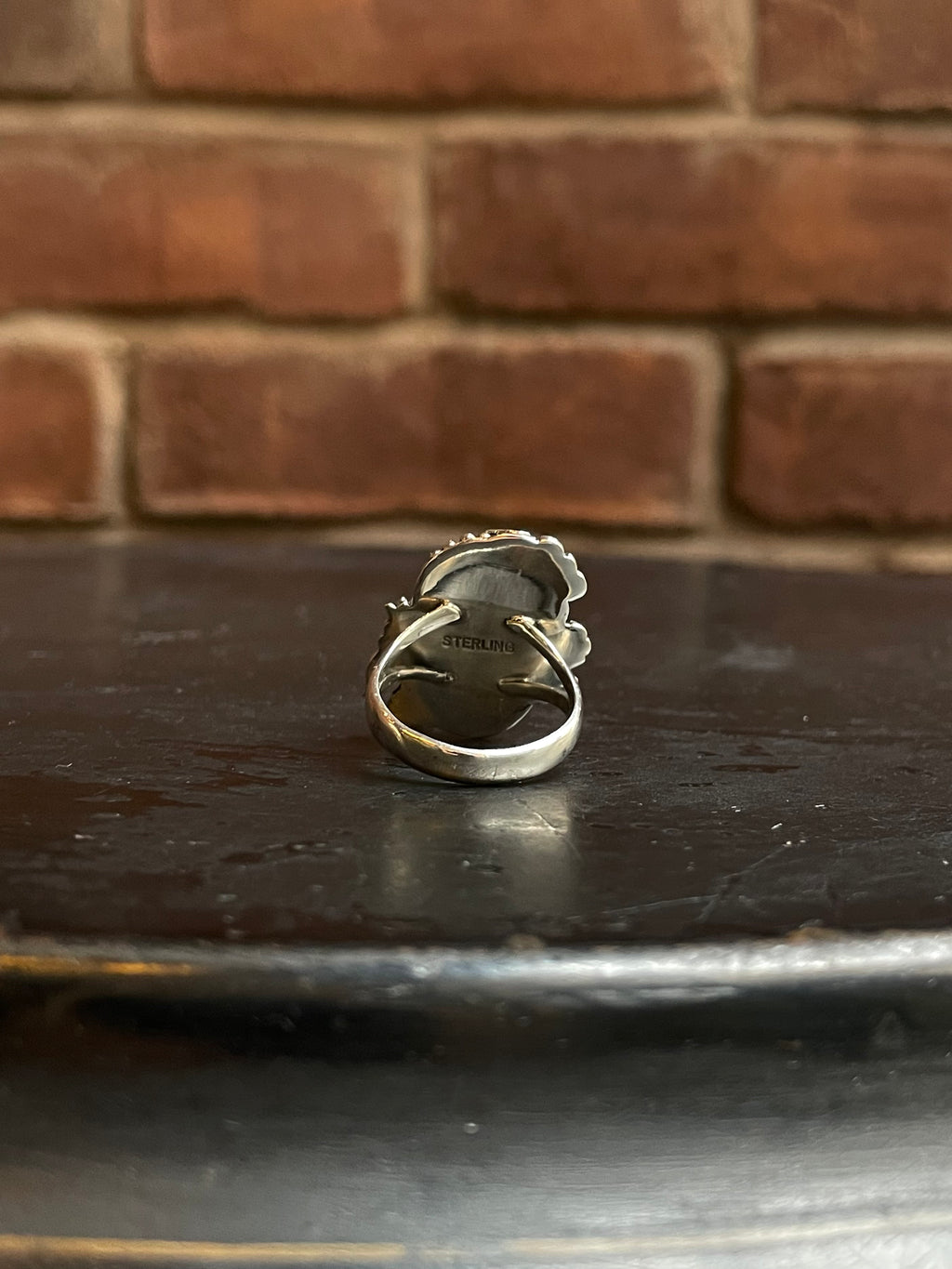 Pink Conch Butterfly Ring Size 8 | 925 Sterling Silver Southwest E120