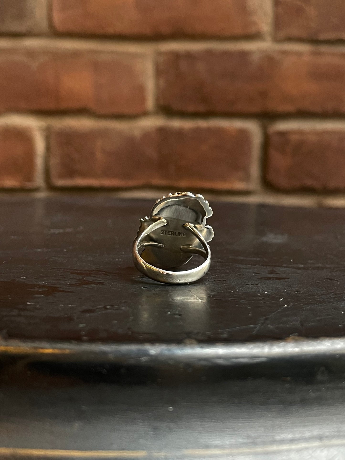 Pink Conch Butterfly Ring Size 8 | 925 Sterling Silver Southwest E120