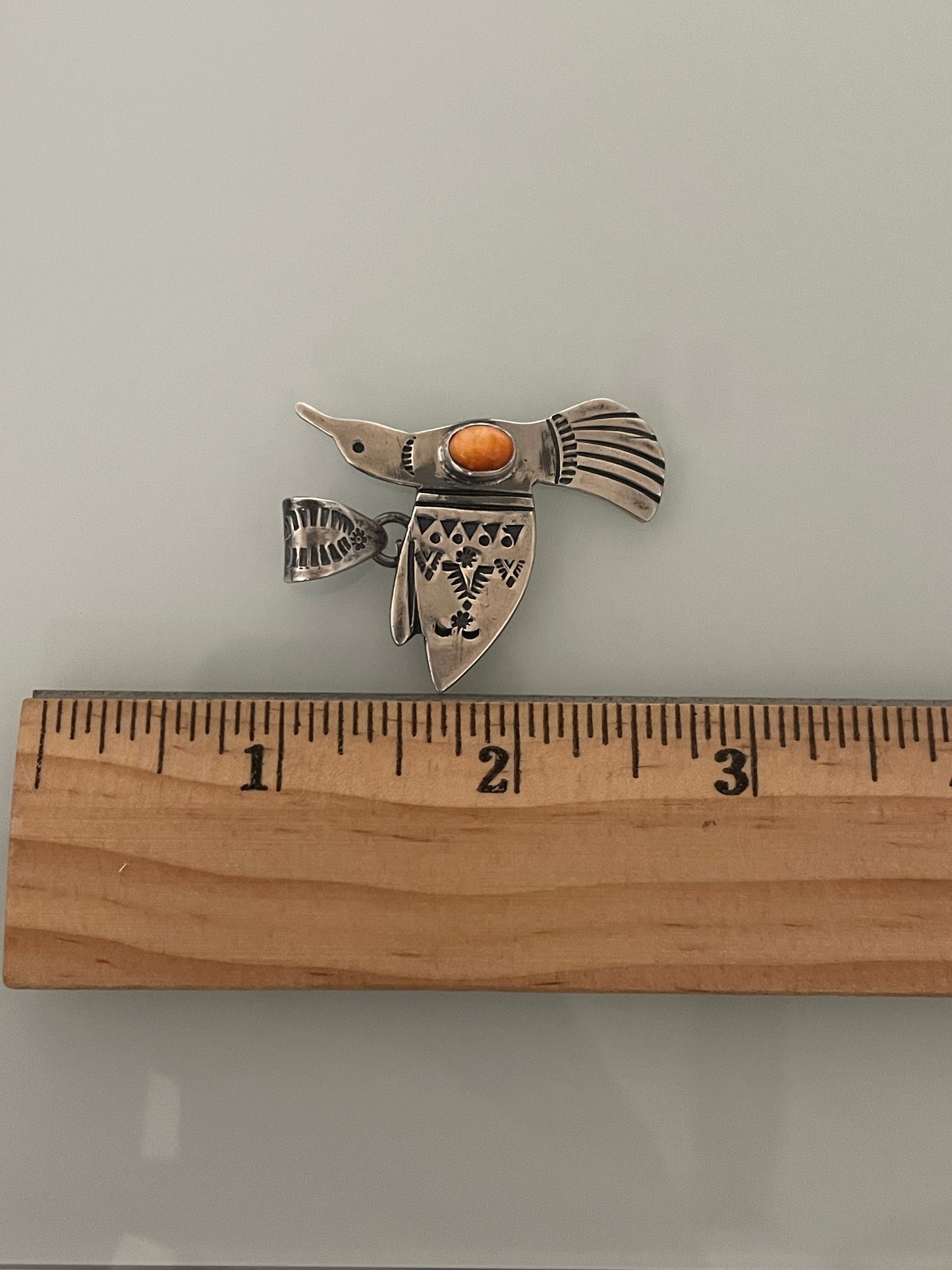 Spiny Oyster Hummingbird Pendant | 925 Sterling Silver C993