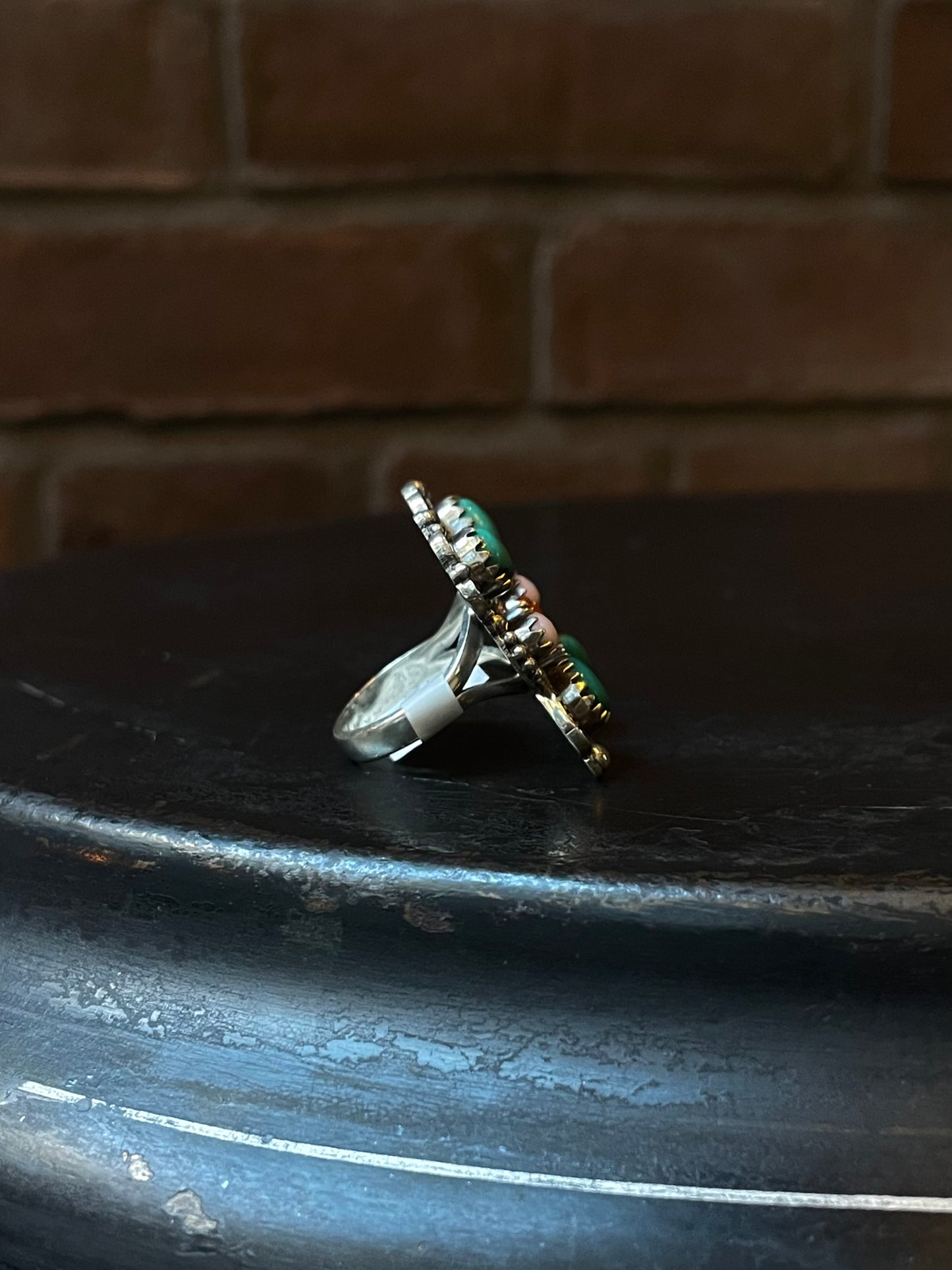 Kingman Turquoise Butterfly Ring | Sterling Silver | Size 7 | A337