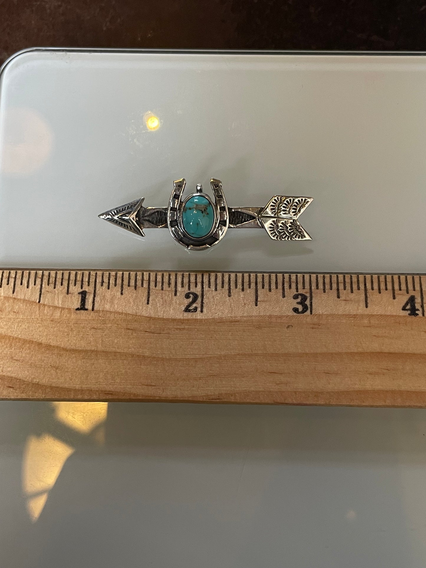 Turquoise Arrow Pendant | Sterling Silver 925 C654