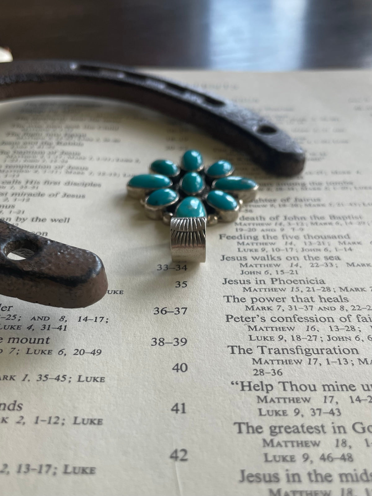 Turquoise Cluster Pendant | 925 Sterling Silver G725