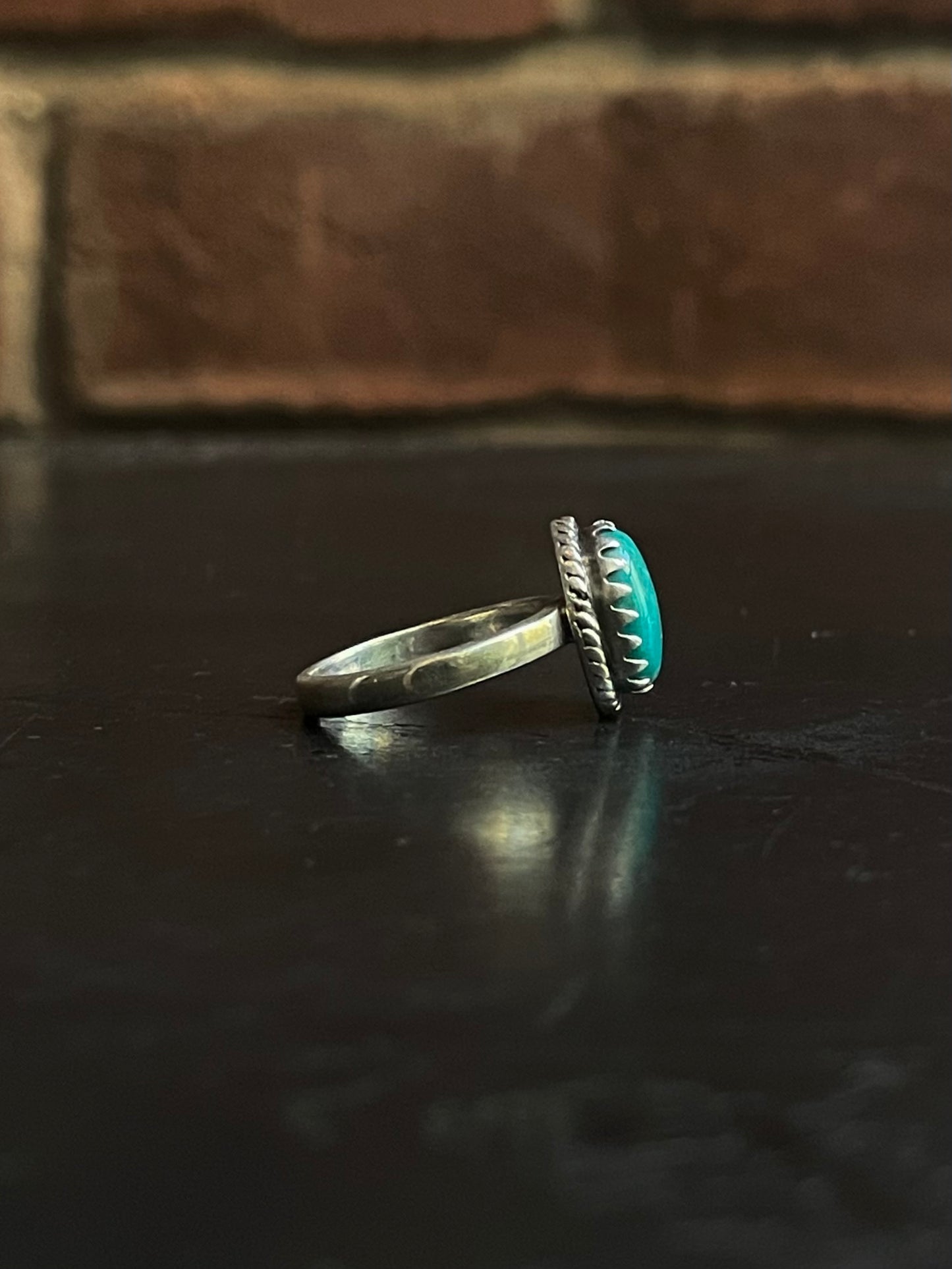 Kingman Turquoise Ring | Sterling Silver | Size 5 G384