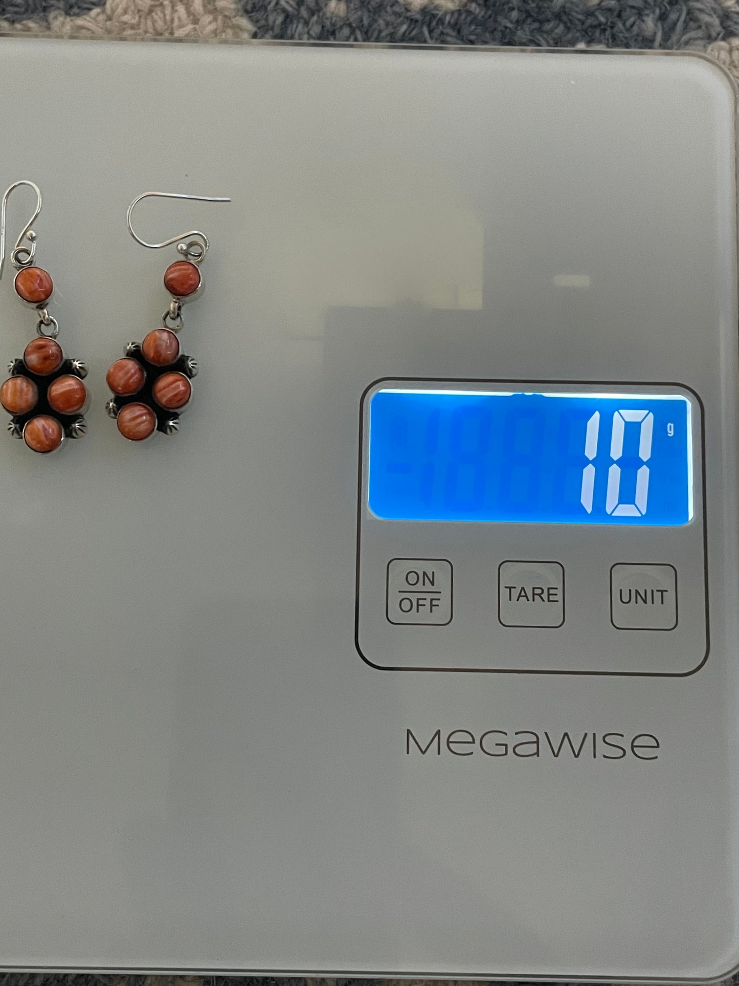 Spiny Oyster Cluster Dangle Earrings | 925 Sterling Silver C974
