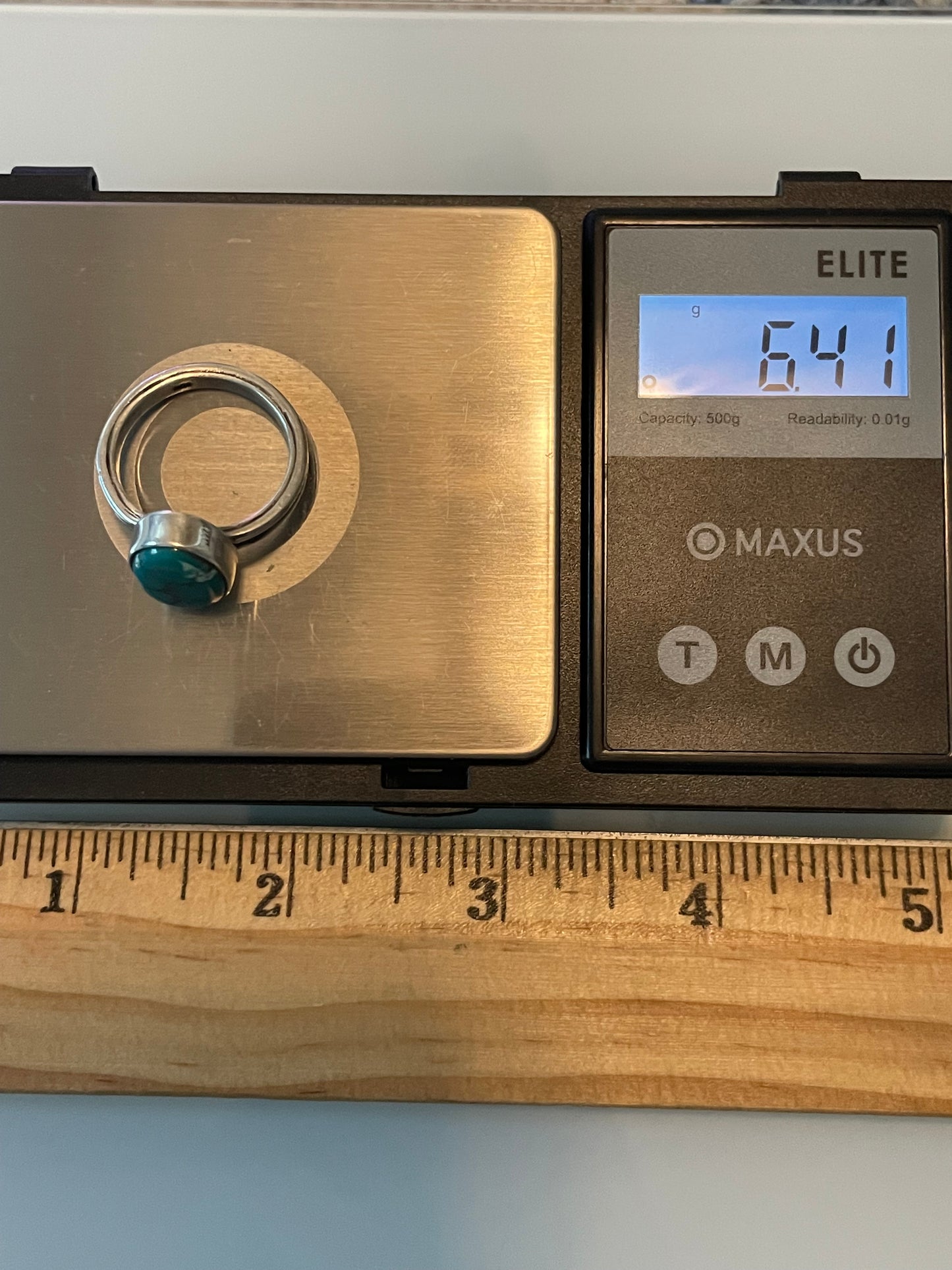 Kingman Turquoise Ring | Sterling Silver | Size 9 G350