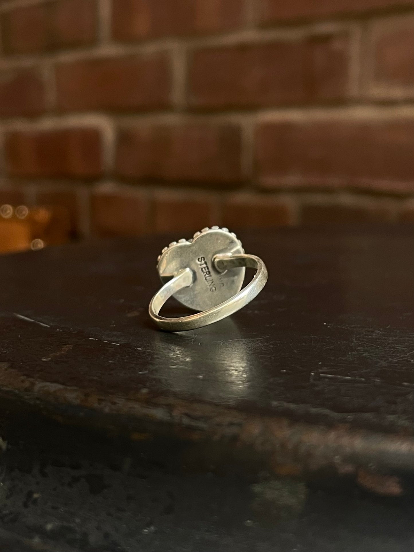 Pink Conch Ring Size 9 | 925 Sterling Silver E760
