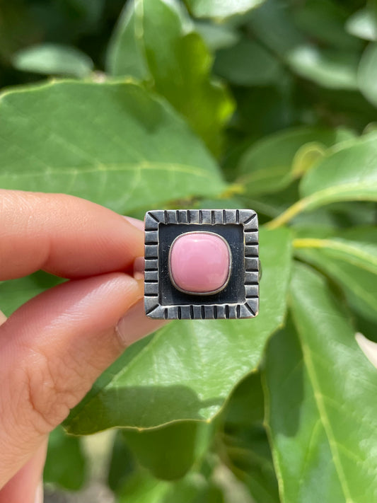 Pink Conch Ring Size 7.5 | 925 Sterling Silver D180
