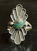 Kingman Turquoise Ring | Sterling Silver | Size 7.5 G317