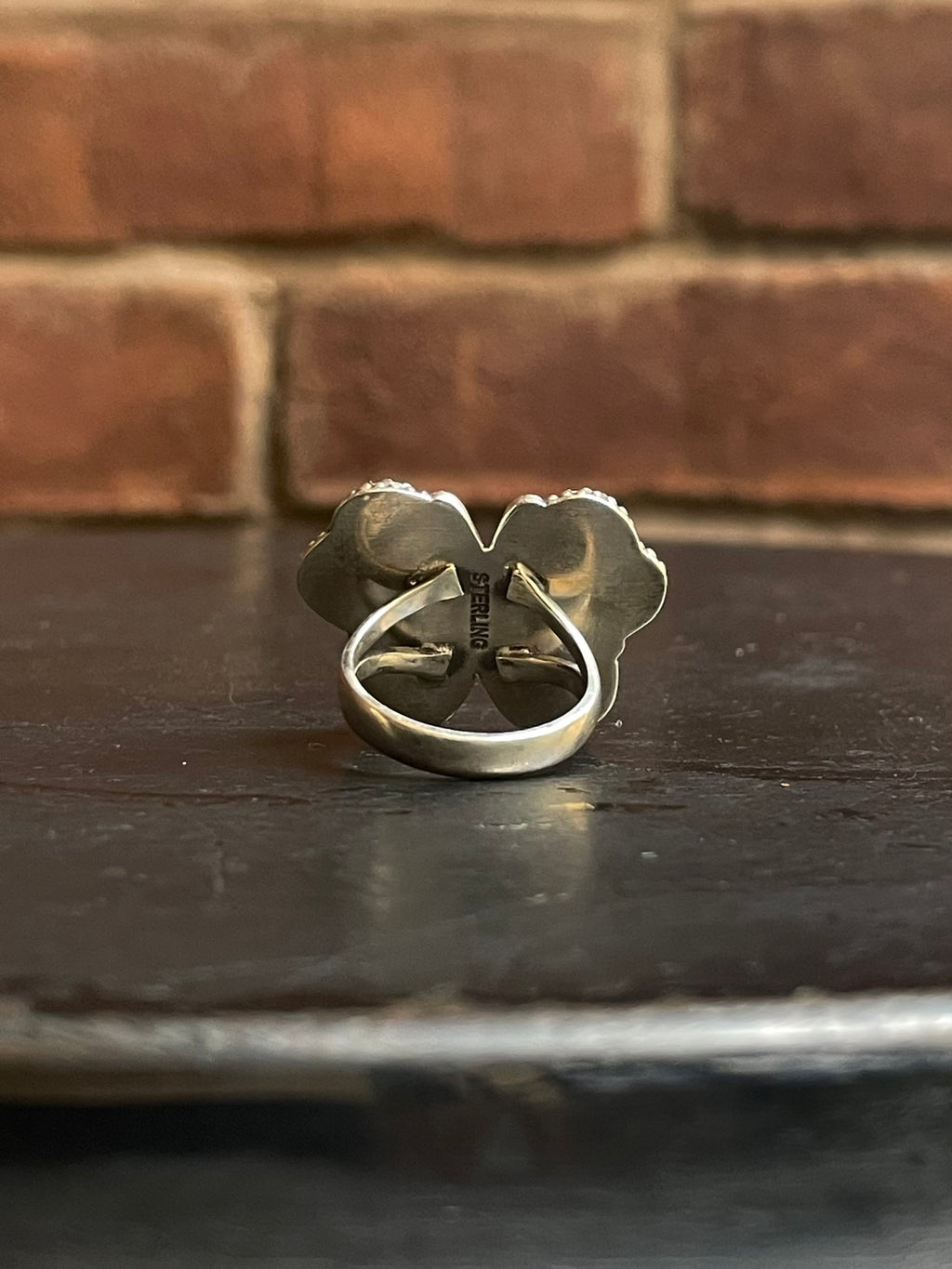 Pink Conch Butterfly Heart Ring Size 7 | 925 Sterling Silver E990