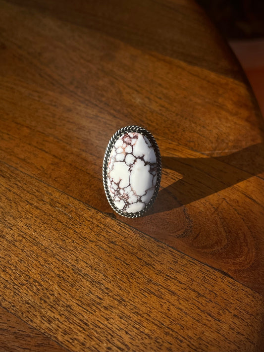 Wild Horse Ring | Sterling Silver | Handmade Size 8 C894