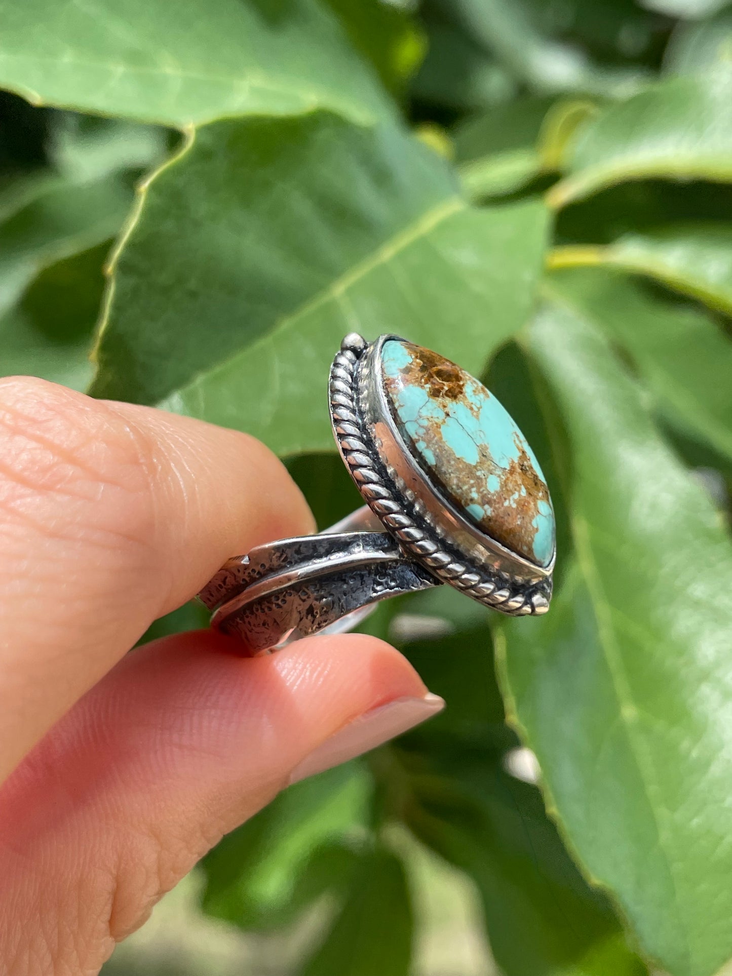 Kingman Turquoise Ring Size 9 | 925 Sterling Silver D167