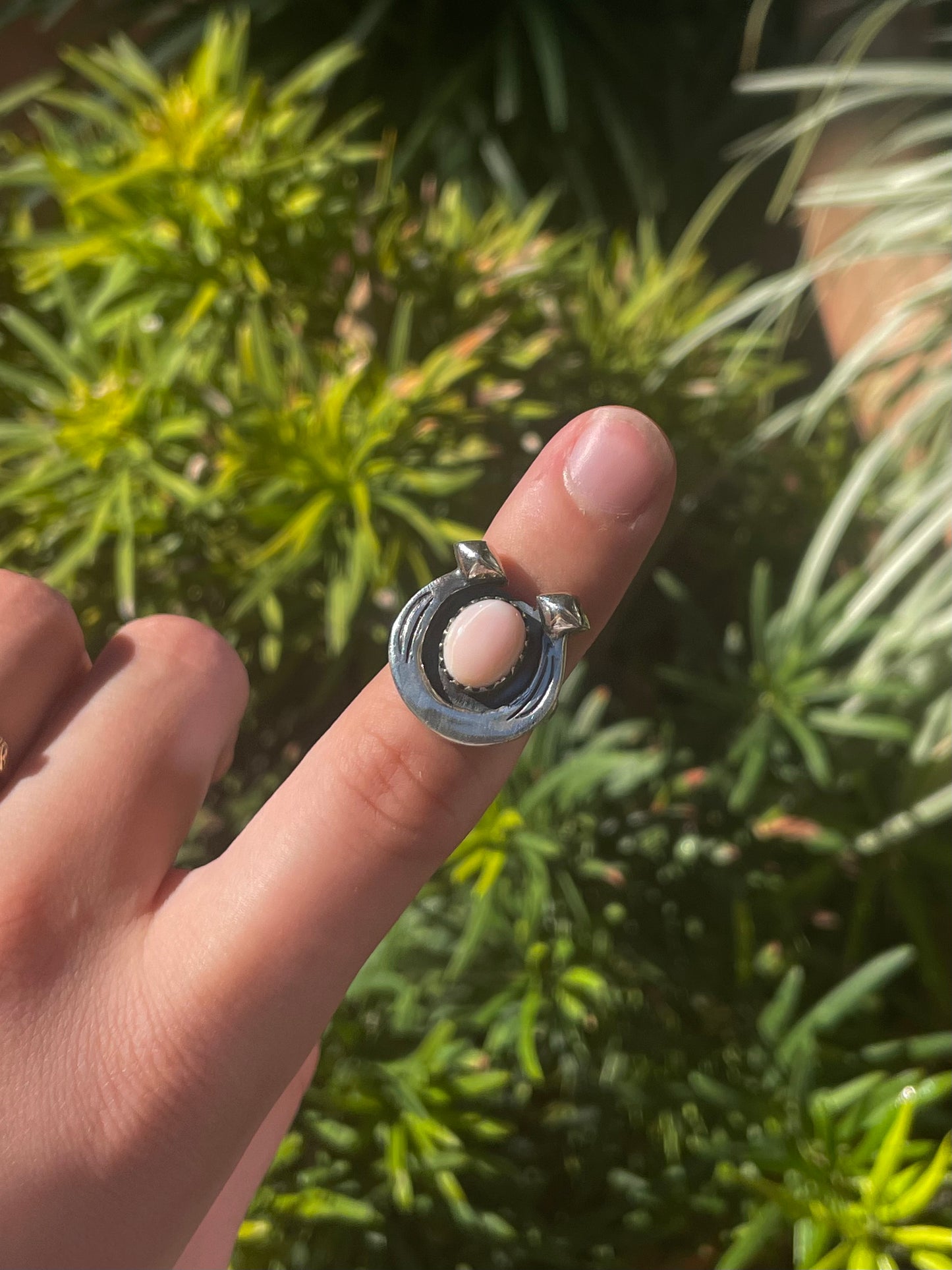 Pink Conch Ring Size 6.25 | 925 Sterling Silver C872