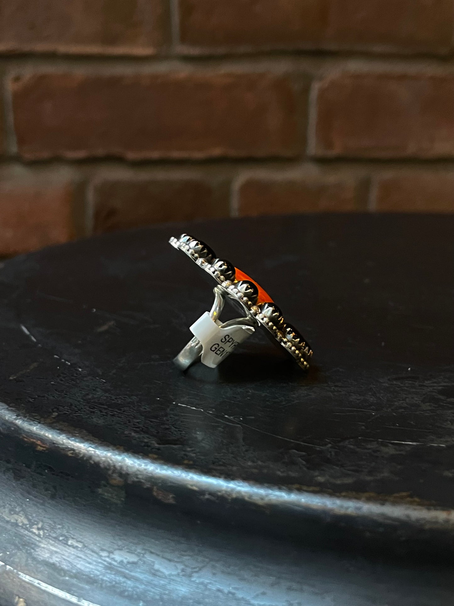 Spiny Oyster Flower Cluster Ring | Sterling Silver | Size 9 | A135