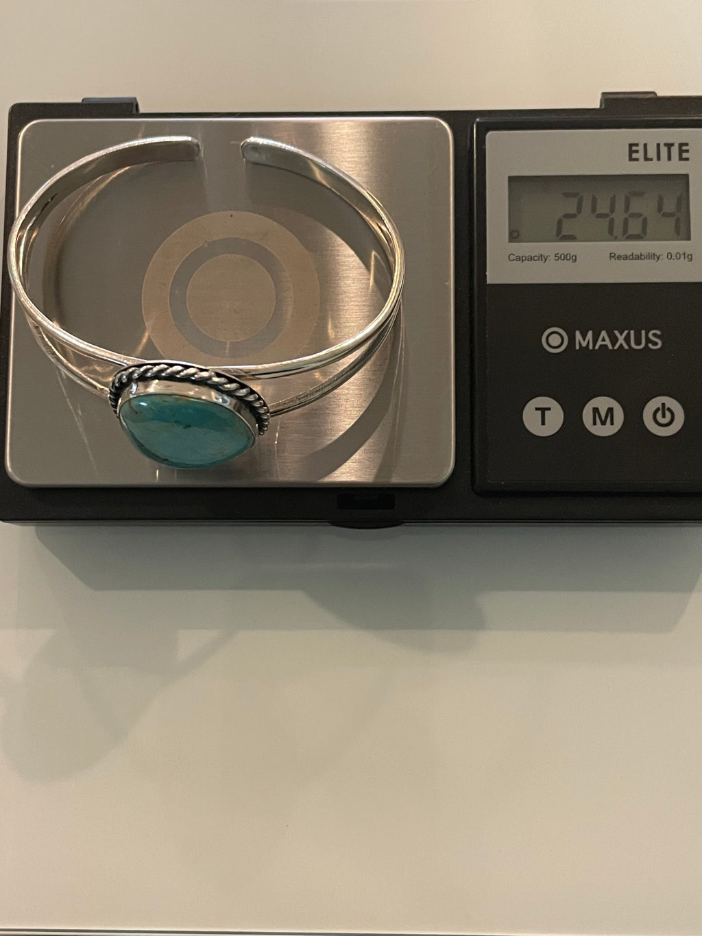Turquoise Statement Cuff Bracelet | 925 Sterling Silver G735