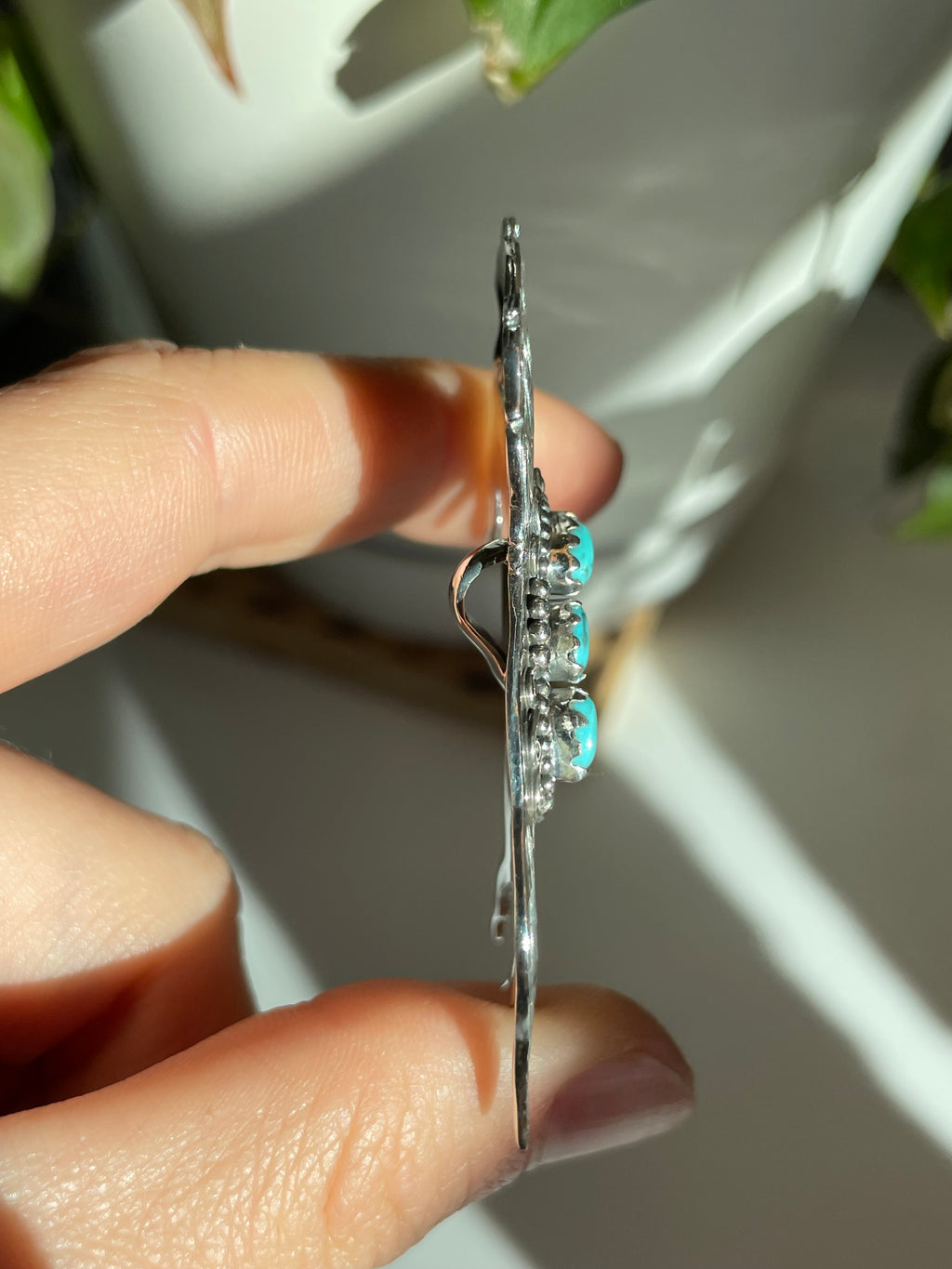 Turquoise Horse Pendant | Sterling Silver 925 B803