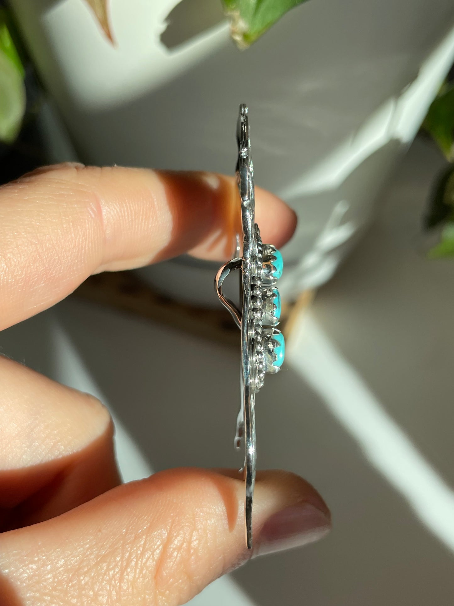 Turquoise Horse Pendant | Sterling Silver 925 B803