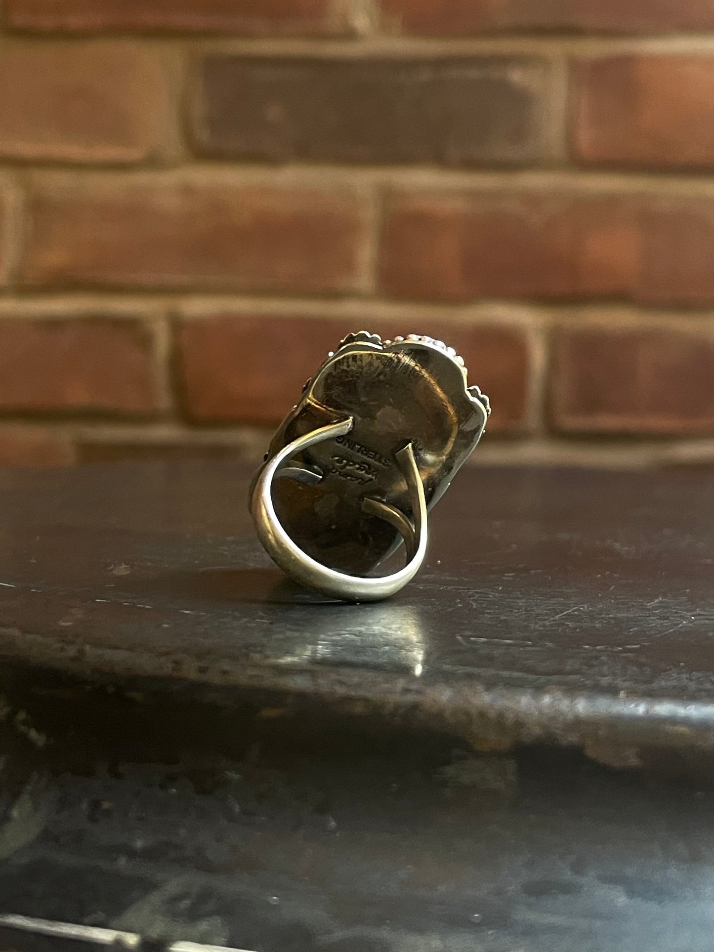 Pink Conch Flower Ring Size 8 | Sterling Silver E904