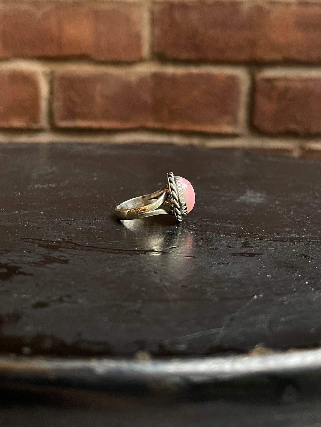 Pink Conch Ring Size 6 | 925 Sterling Silver Southwest E176