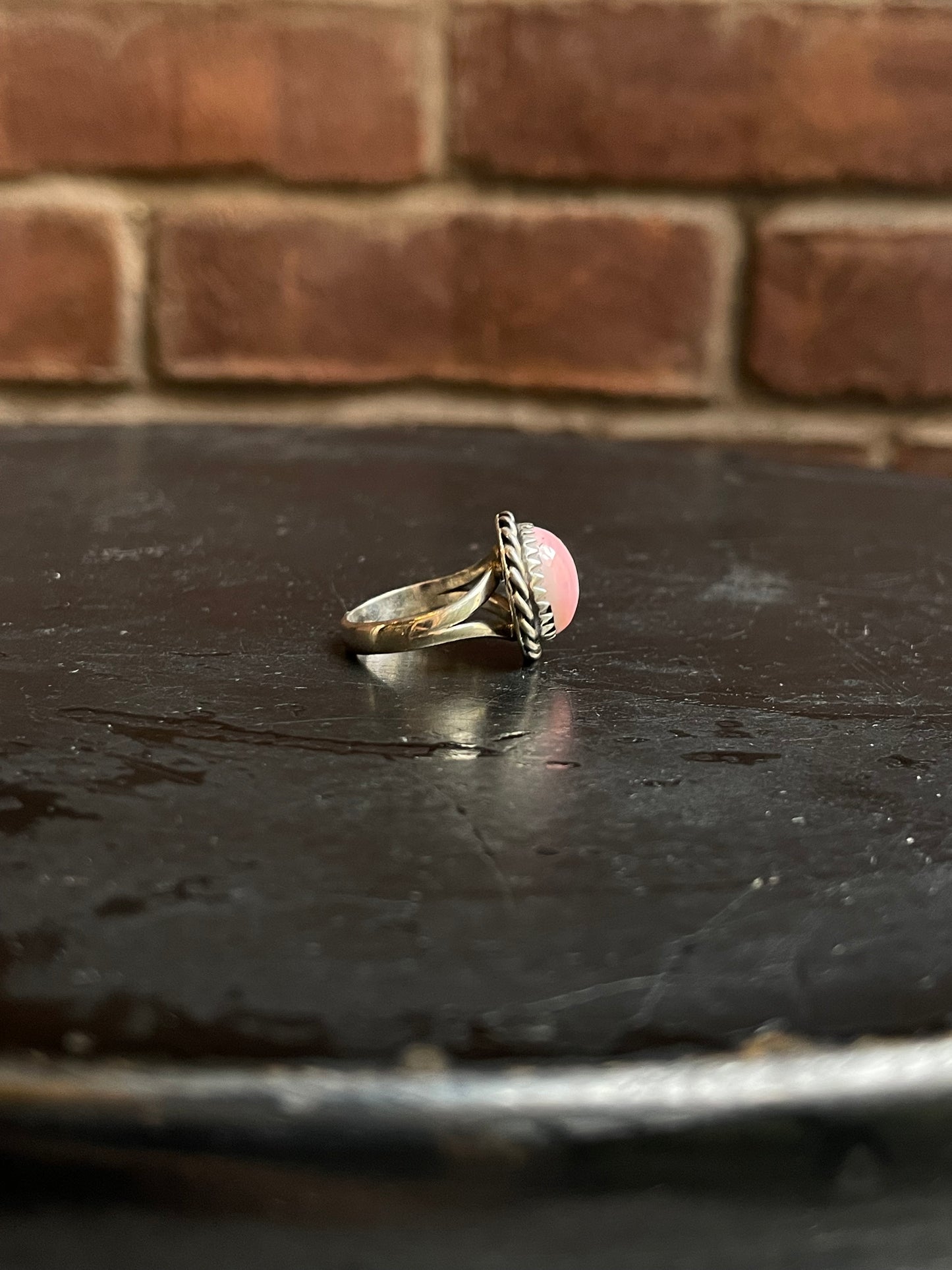 Pink Conch Ring Size 6 | 925 Sterling Silver Southwest E176