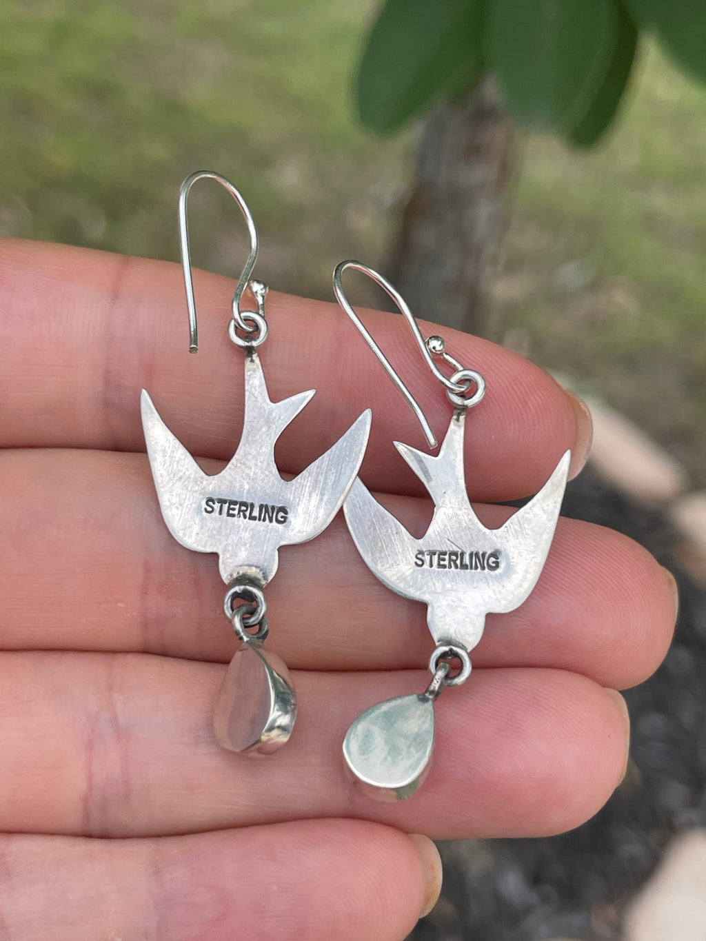 Spiny Oyster Bird Hook Earrings | 925 Sterling Silver D197