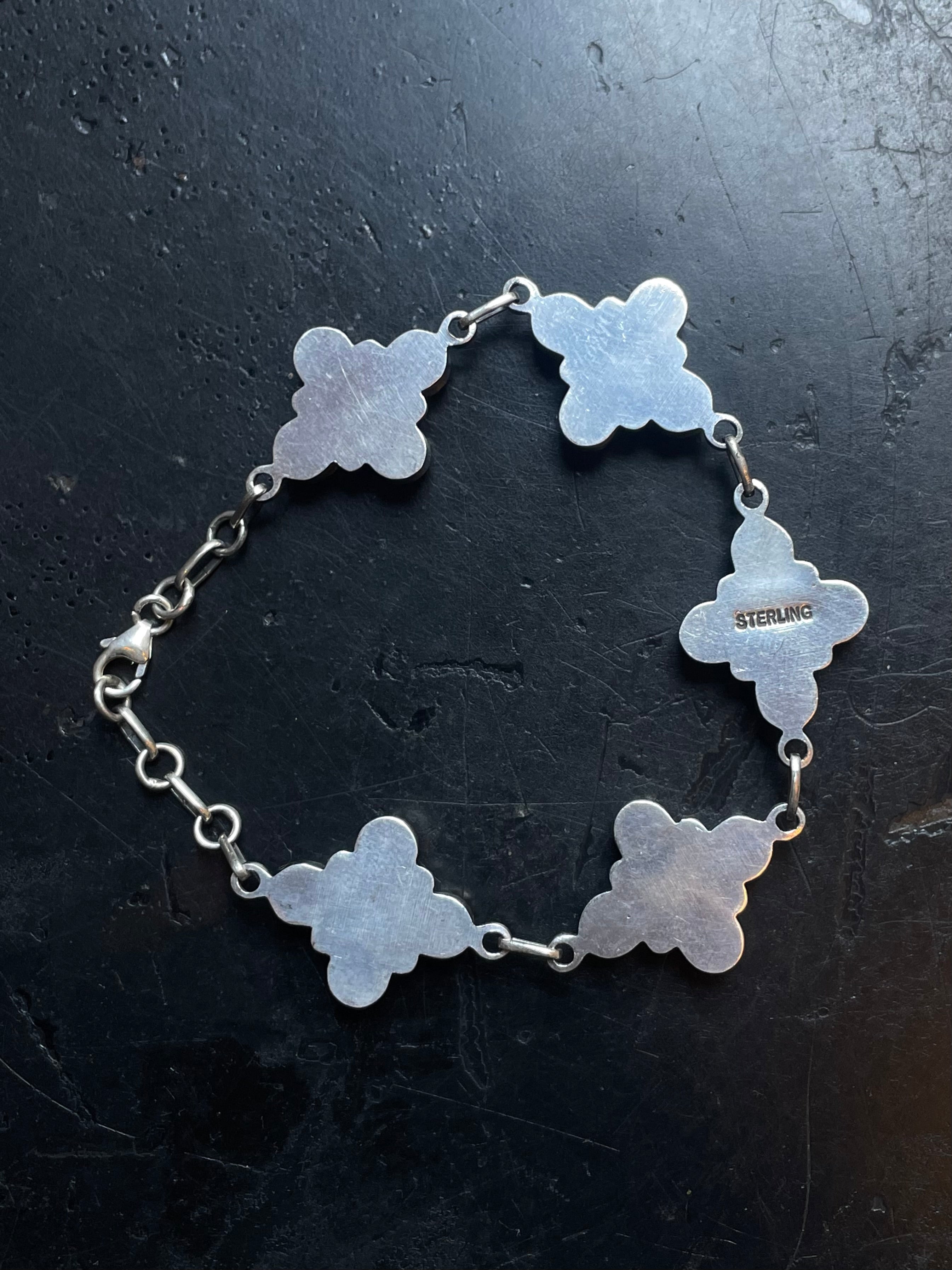 Spiny Oyster Cluster Bracelet | 925 Sterling Silver E542
