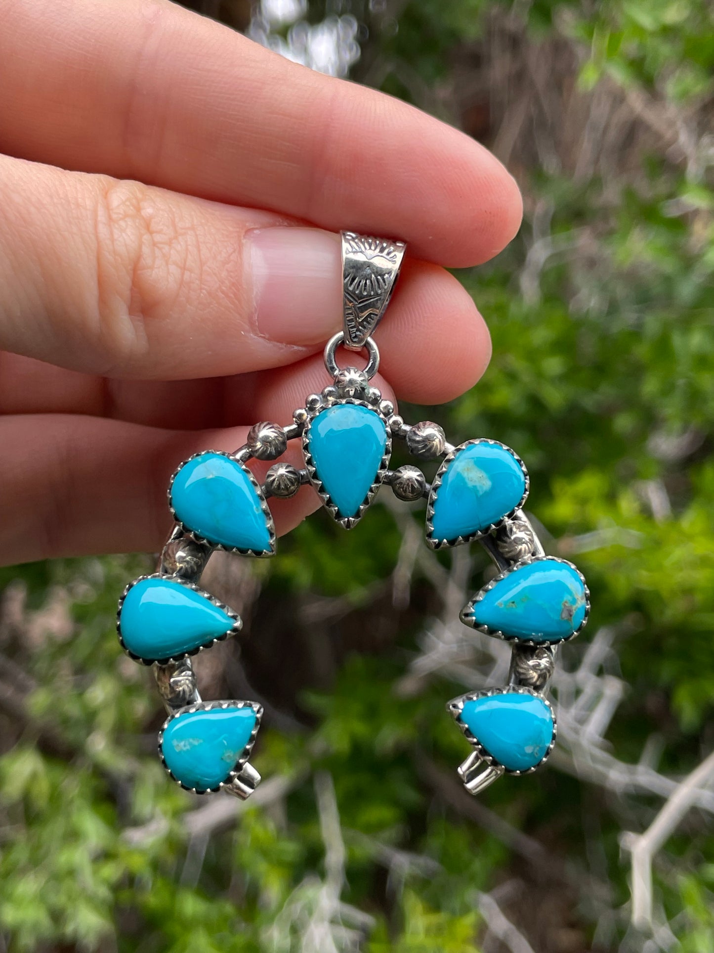 Turquoise Naja Pendant | Sterling Silver 925 B730