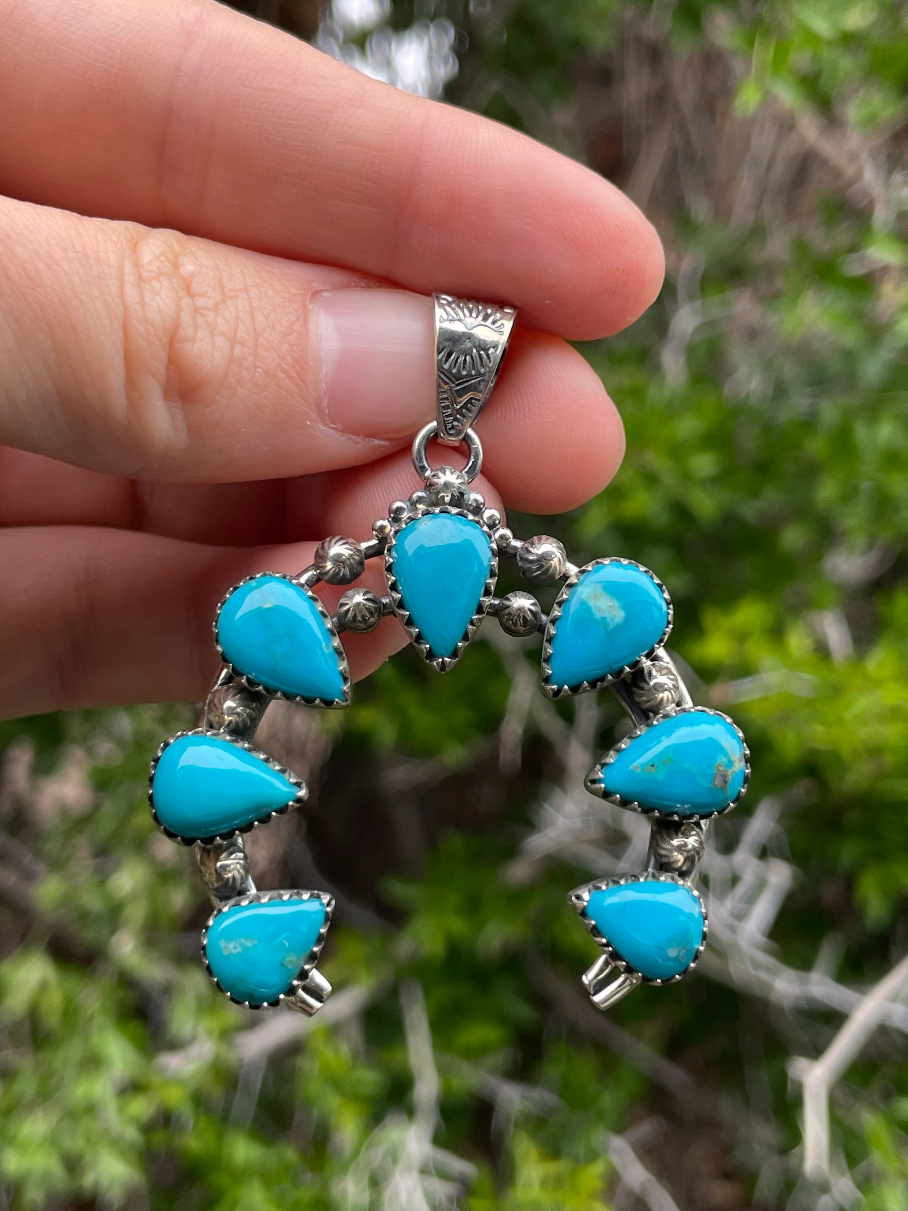 Turquoise Naja Pendant | Sterling Silver 925 B730