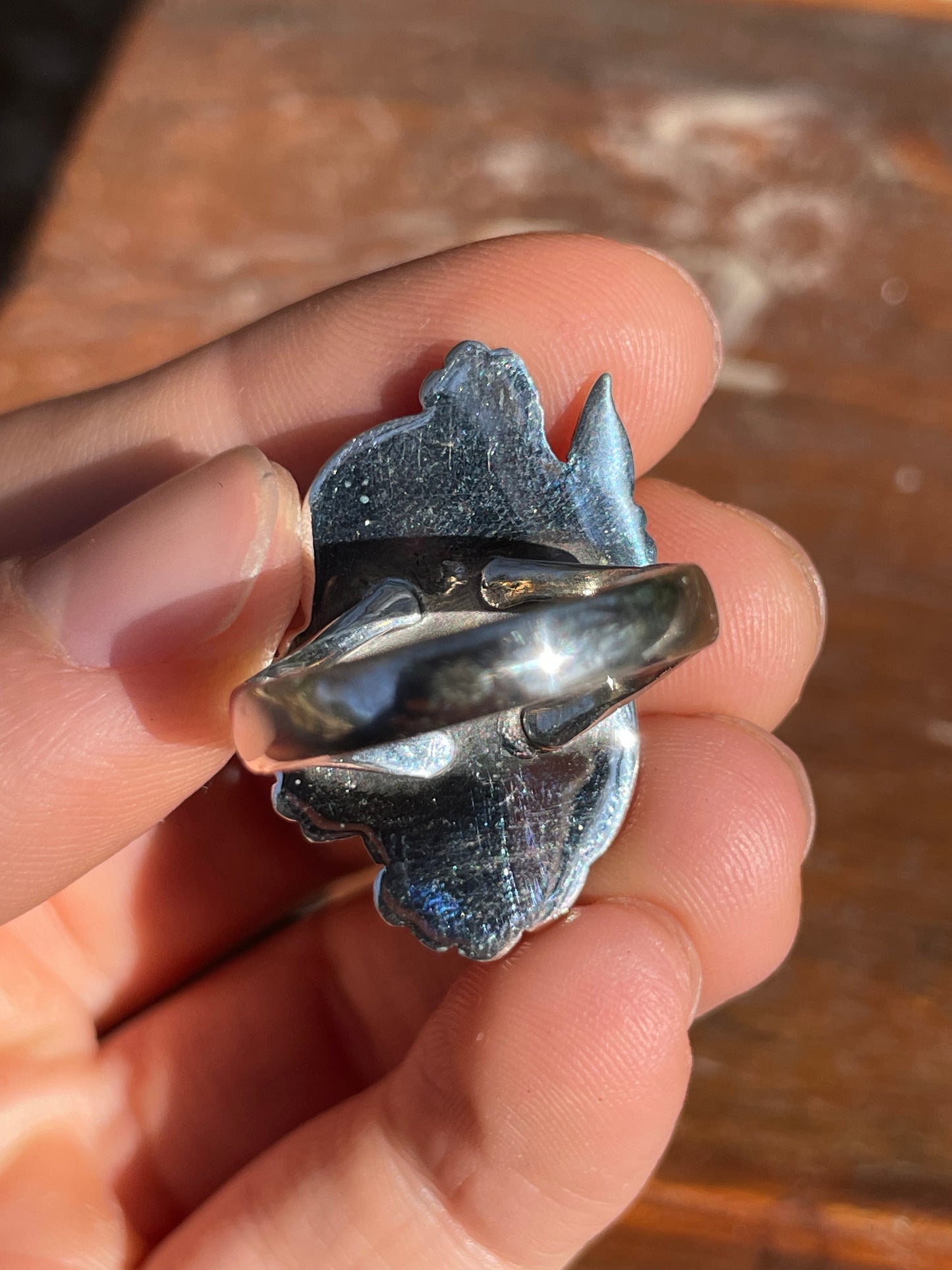 Spiny Oyster Butterfly Ring Size 9 | 925 Sterling Silver Southwest B995