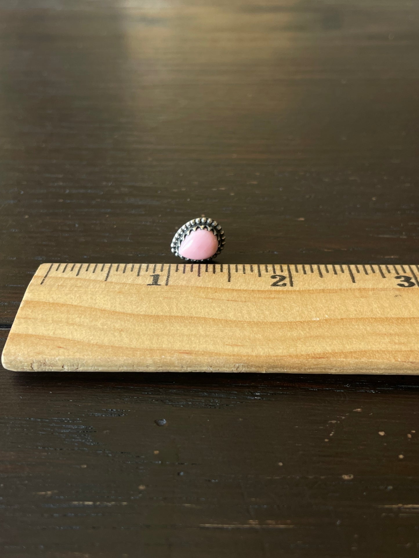 Pink Conch Teardrop Stud Earrings | 925 Sterling Silver E789