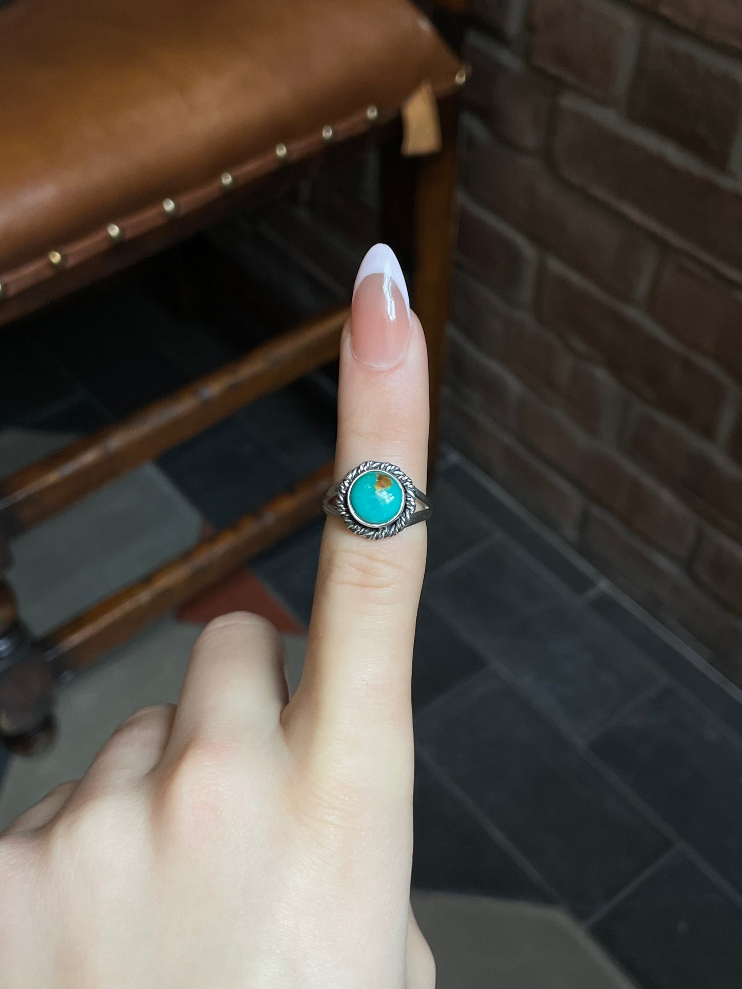 Kingman Turquoise Ring Size 7 | 925 Sterling Silver E729