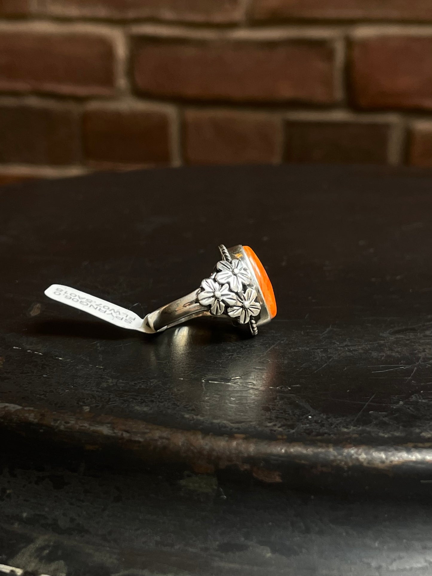 Spiny Oyster Flower Ring | Sterling Silver | Size 6 | A018