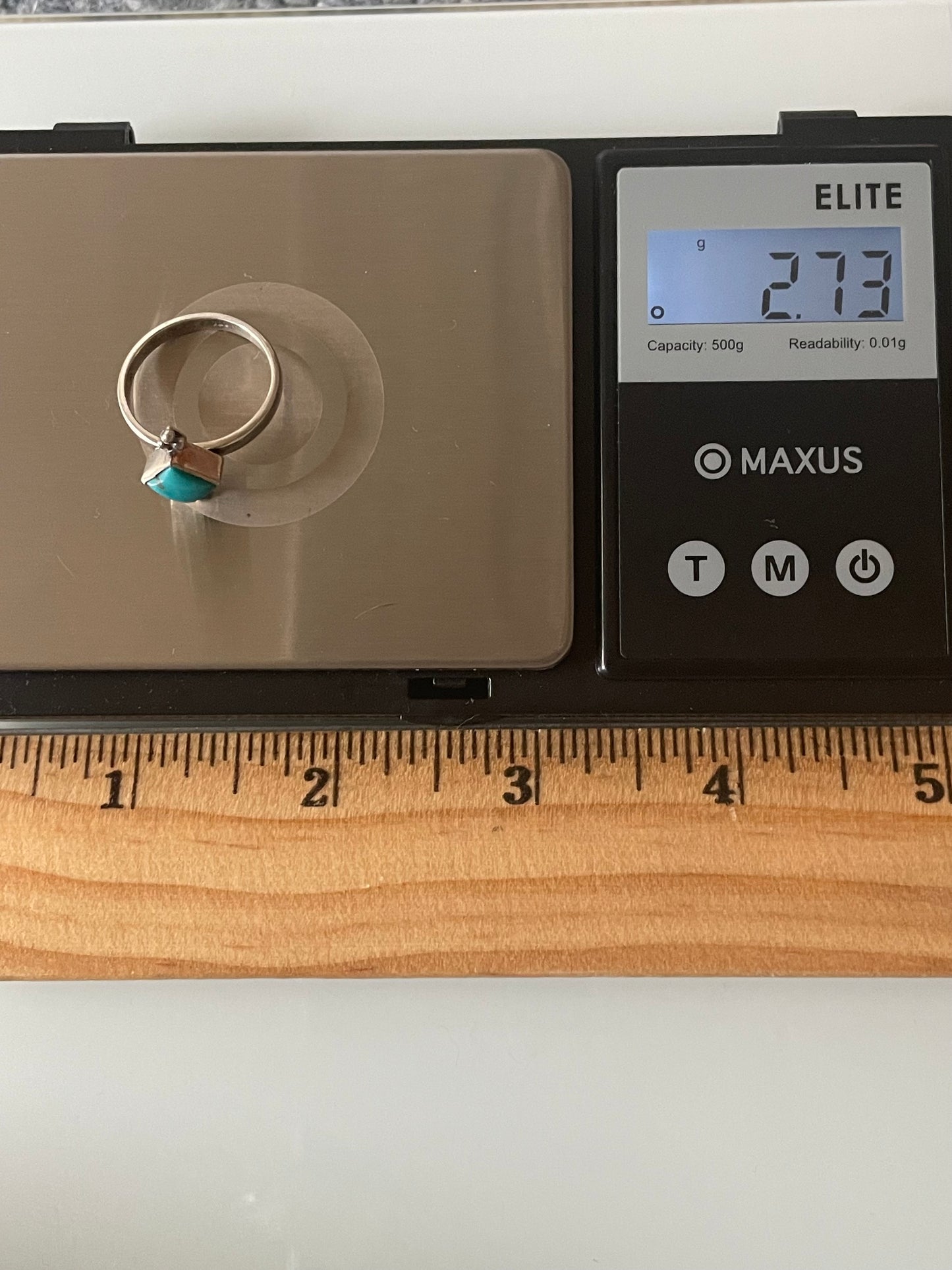 Kingman Turquoise Ring | Sterling Silver | Size 6.75 G301