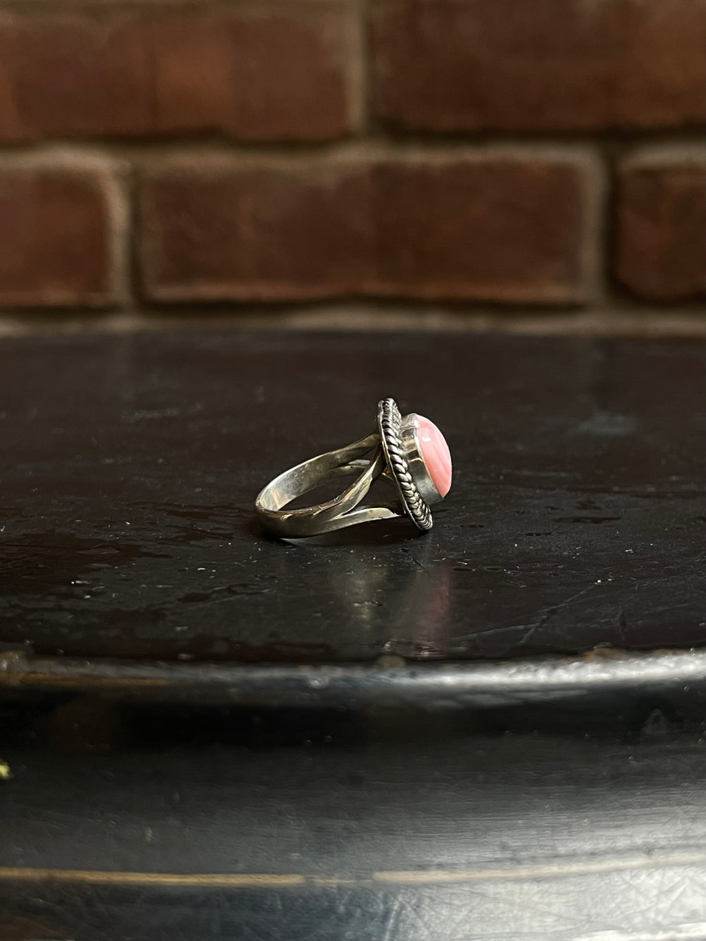 Pink Conch Heart Ring Size 5.5 | 925 Sterling Silver Southwest E131