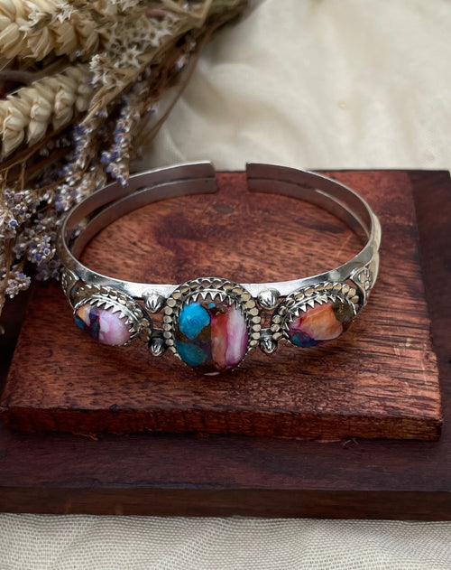 Dahlia Cuff Bracelet | 925 Sterling Silver D274