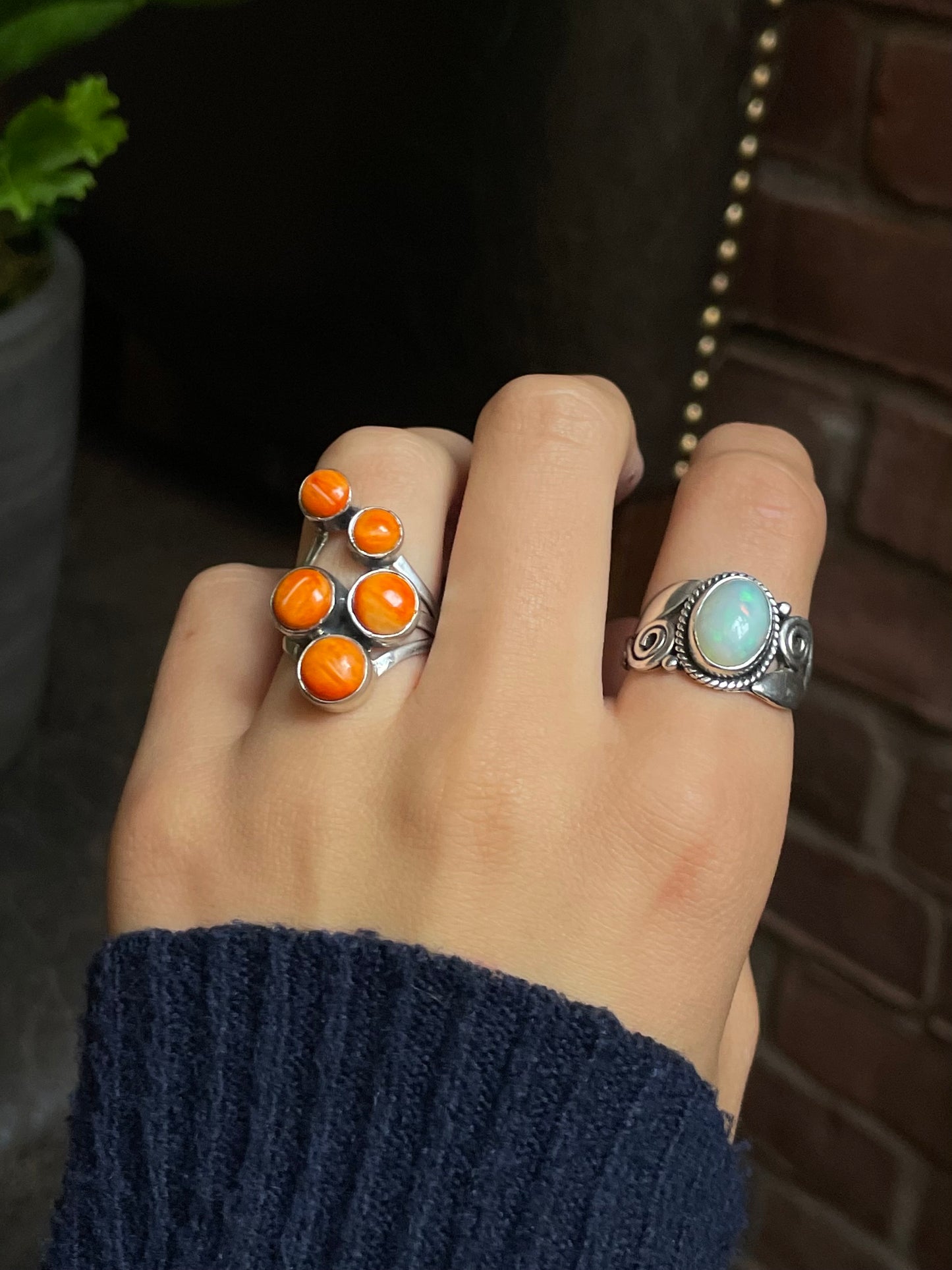 Spiny Oyster Ring Size 7.25 | 925 Sterling Silver G216