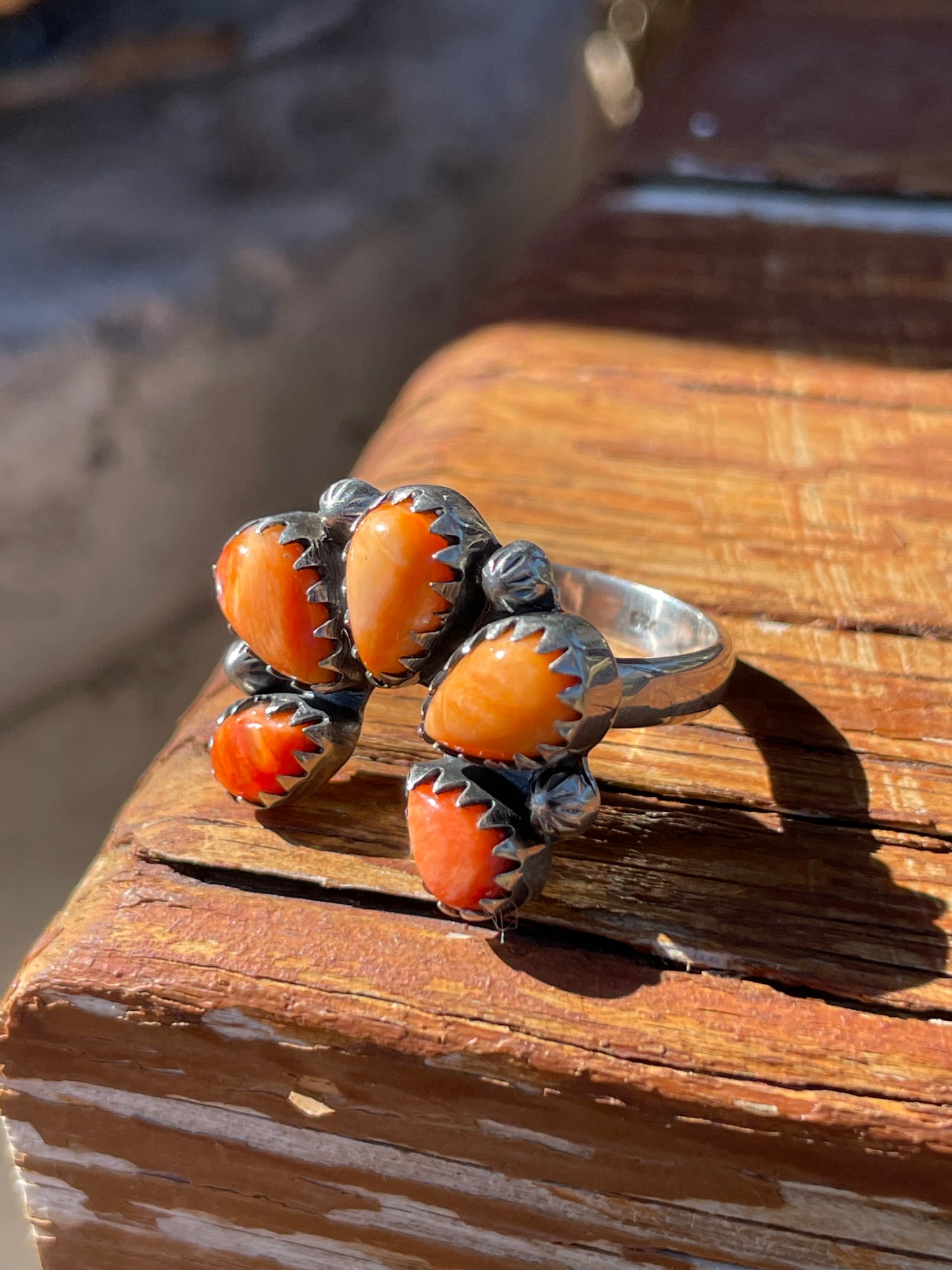 Spiny Oyster Naja Ring Size 9 | 925 Sterling Silver B946