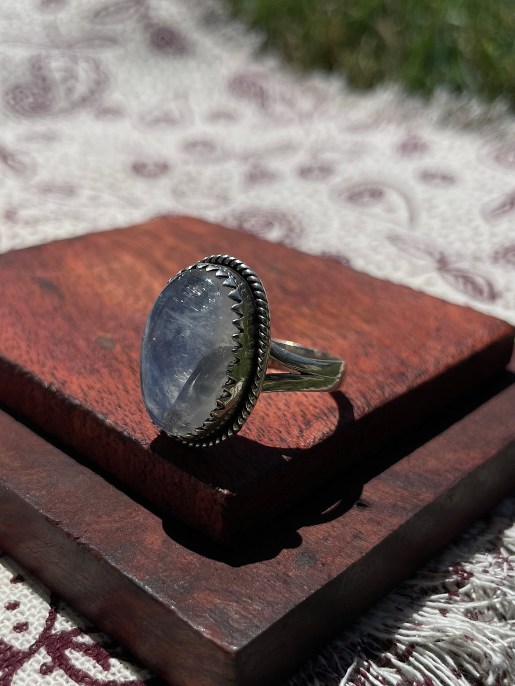 Moonstone Oval Ring Size 8.75 | 925 Sterling Silver D304