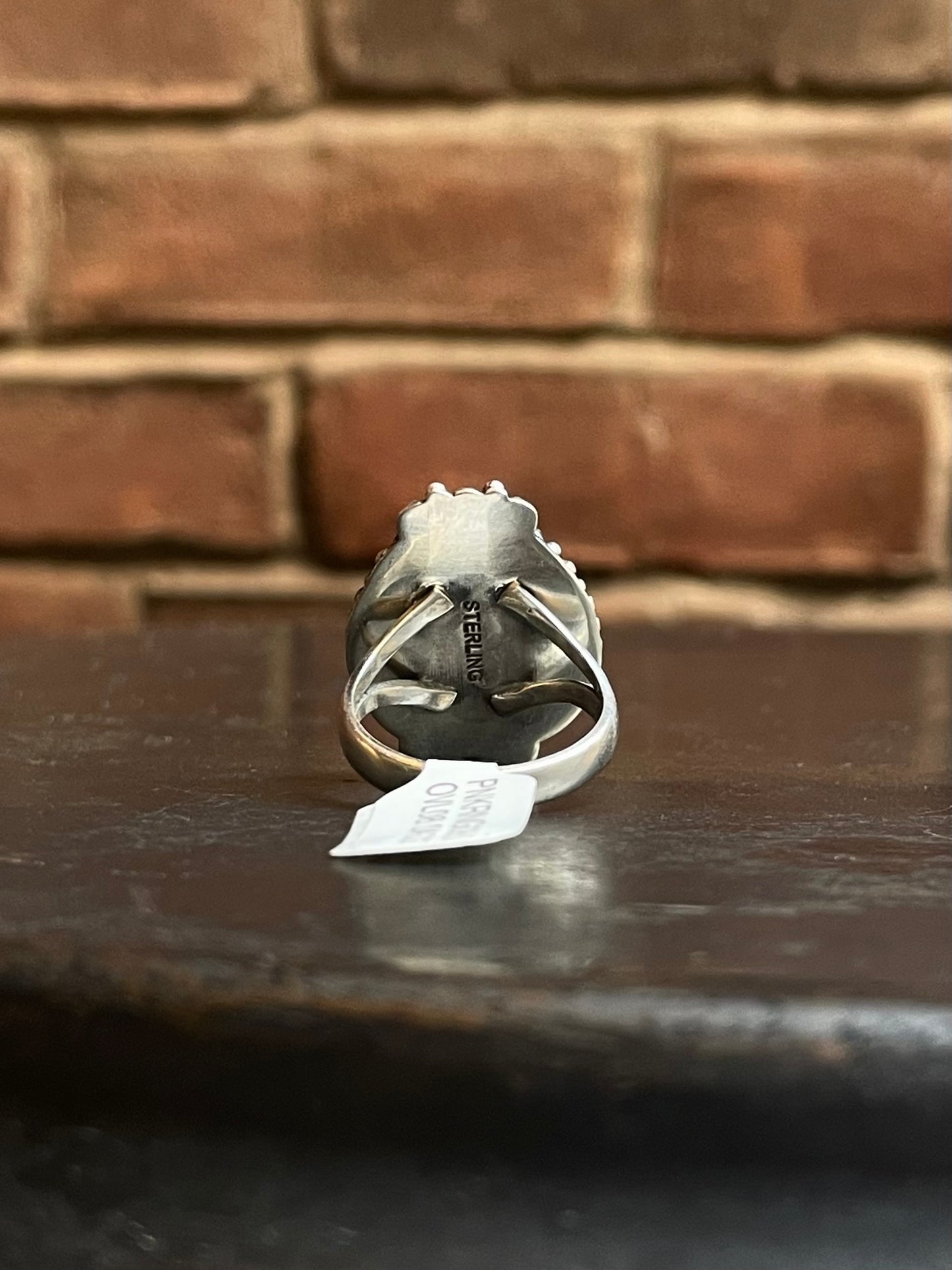 Pink Conch Oval Ring | Sterling Silver | Size 7.75 | A325