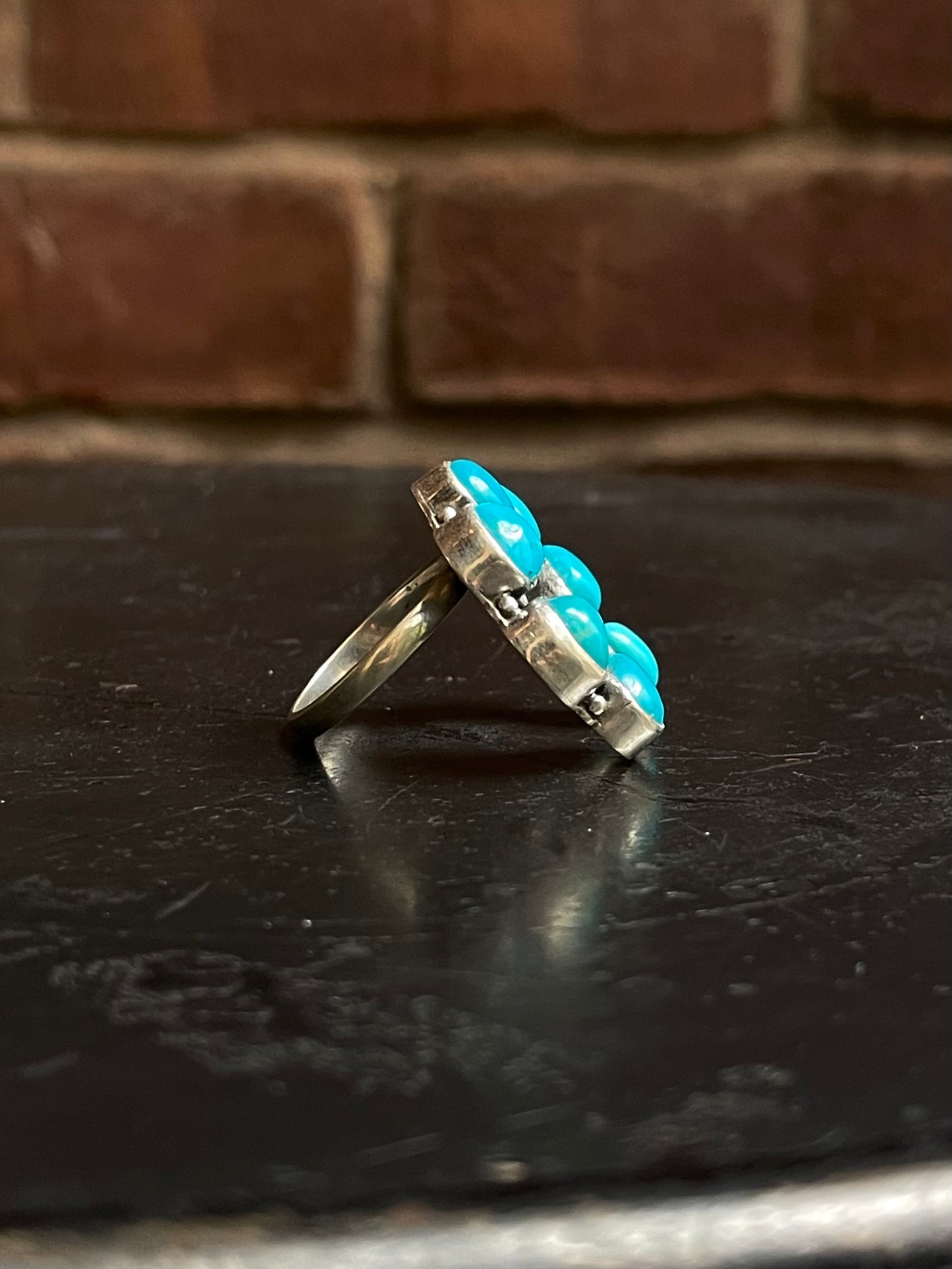 Kingman Turquoise Naja Ring Size 7 | 925 Sterling Silver G475