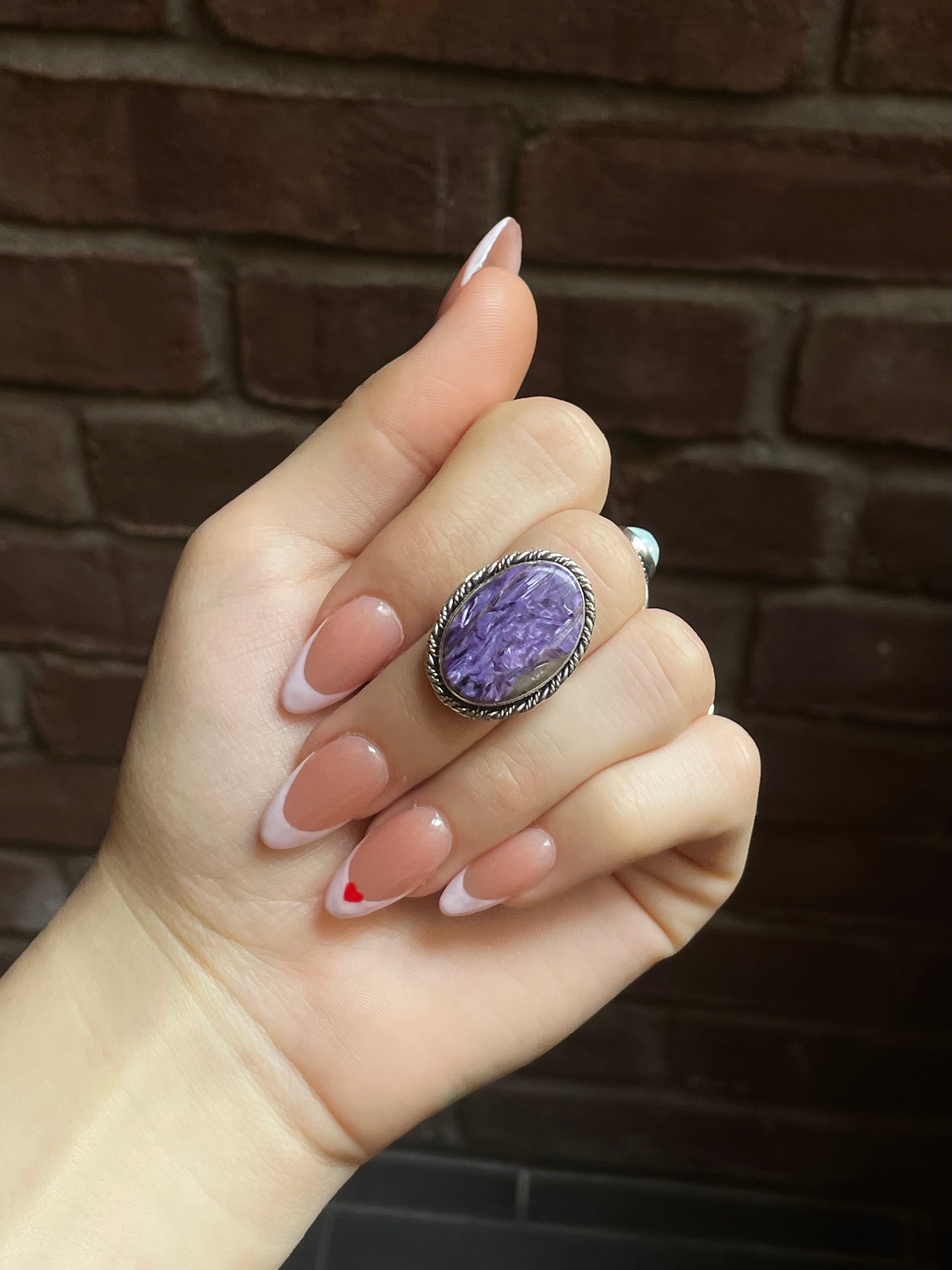 Charoite Ring Size 6 | 925 Sterling Silver E774