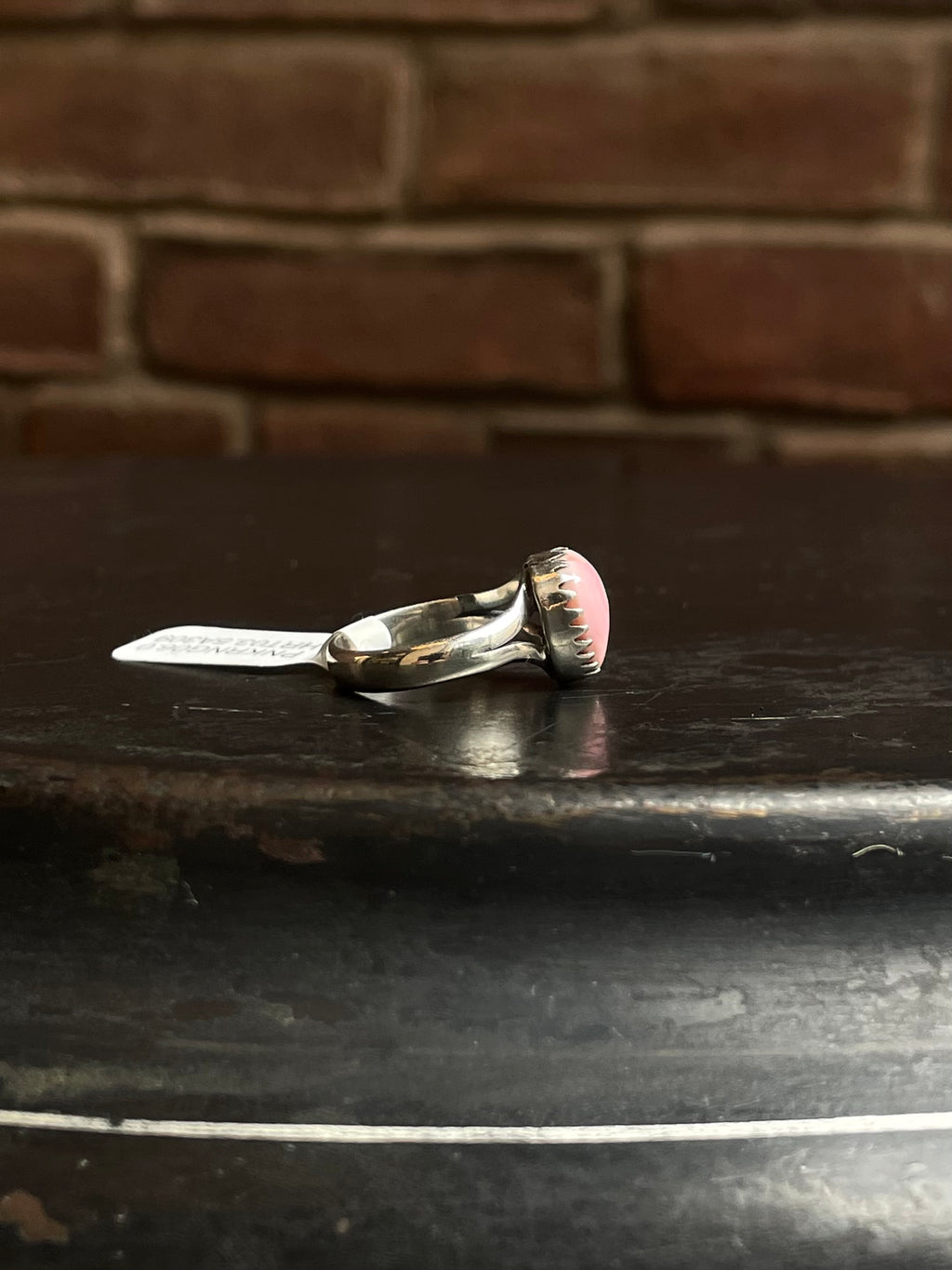 Pink Conch Heart Ring | Sterling Silver | Size 6 | A309