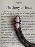 Pink Conch Tear Drop Ring Size 9.25 | 925 Sterling Silver G791