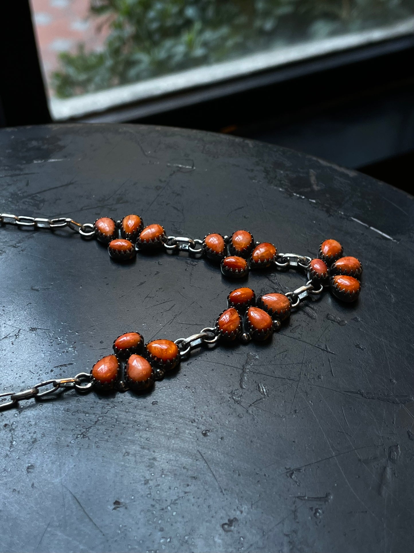 Spiny Oyster Statement Necklace | 925 Sterling Silver E335